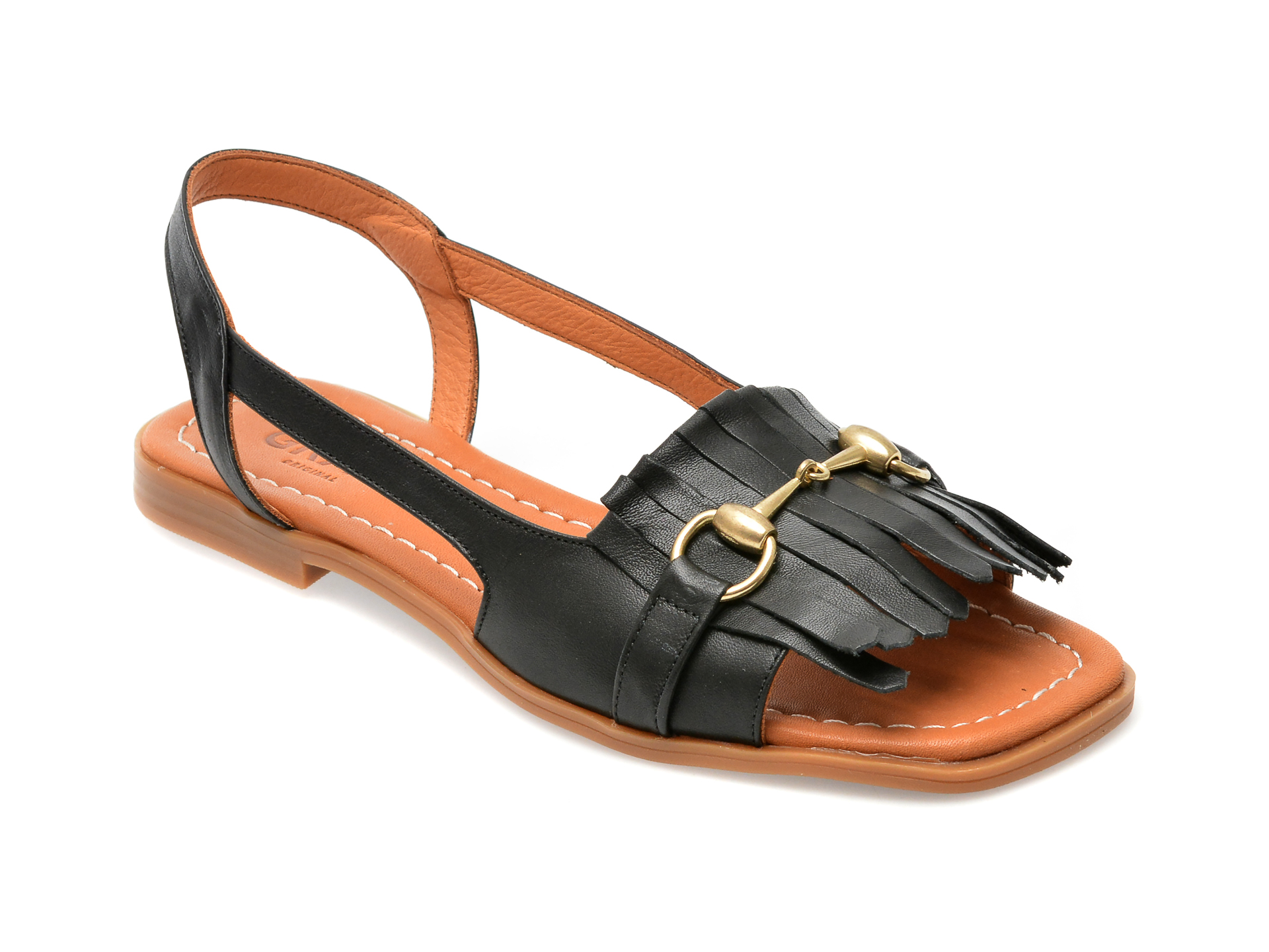 Sandale GRYXX negre, 2026, din piele naturala 1 Sandale GRYXX negre