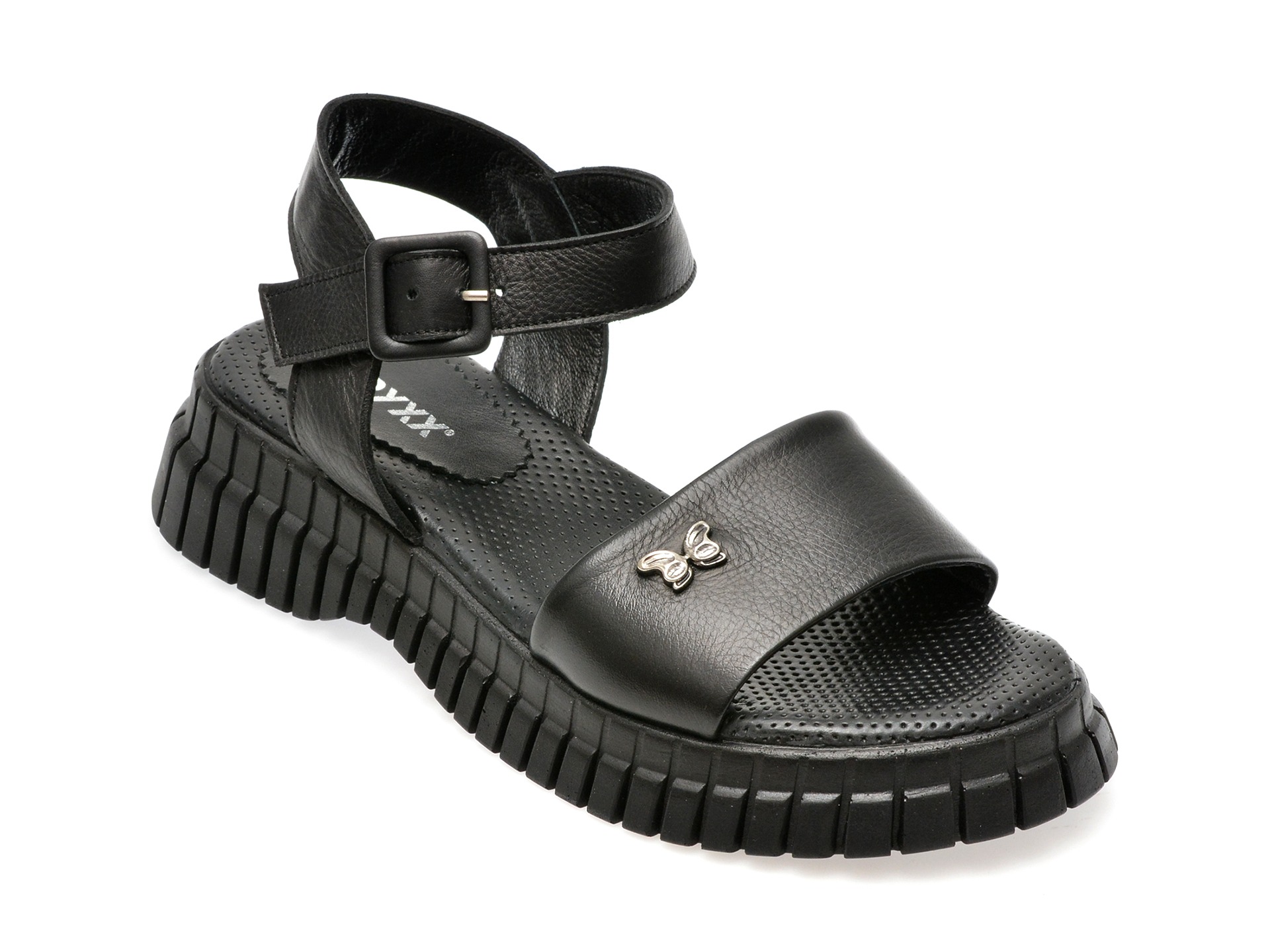 Sandale GRYXX negre, 2061311, din piele naturala 1 Sandale GRYXX negre