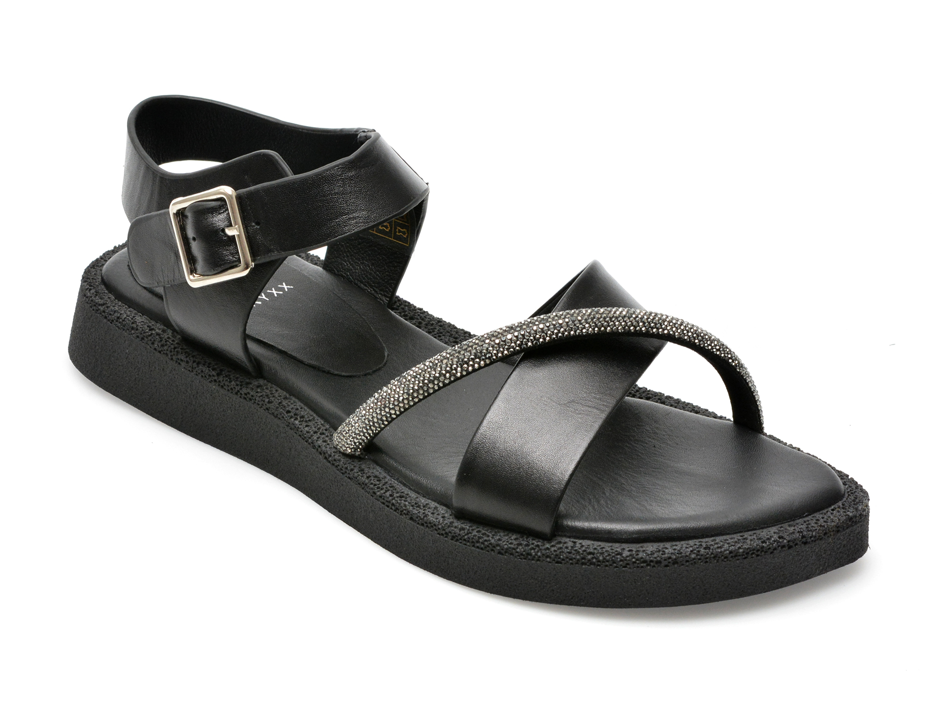 Sandale GRYXX negre, 208190, din piele naturala 1 Sandale GRYXX negre