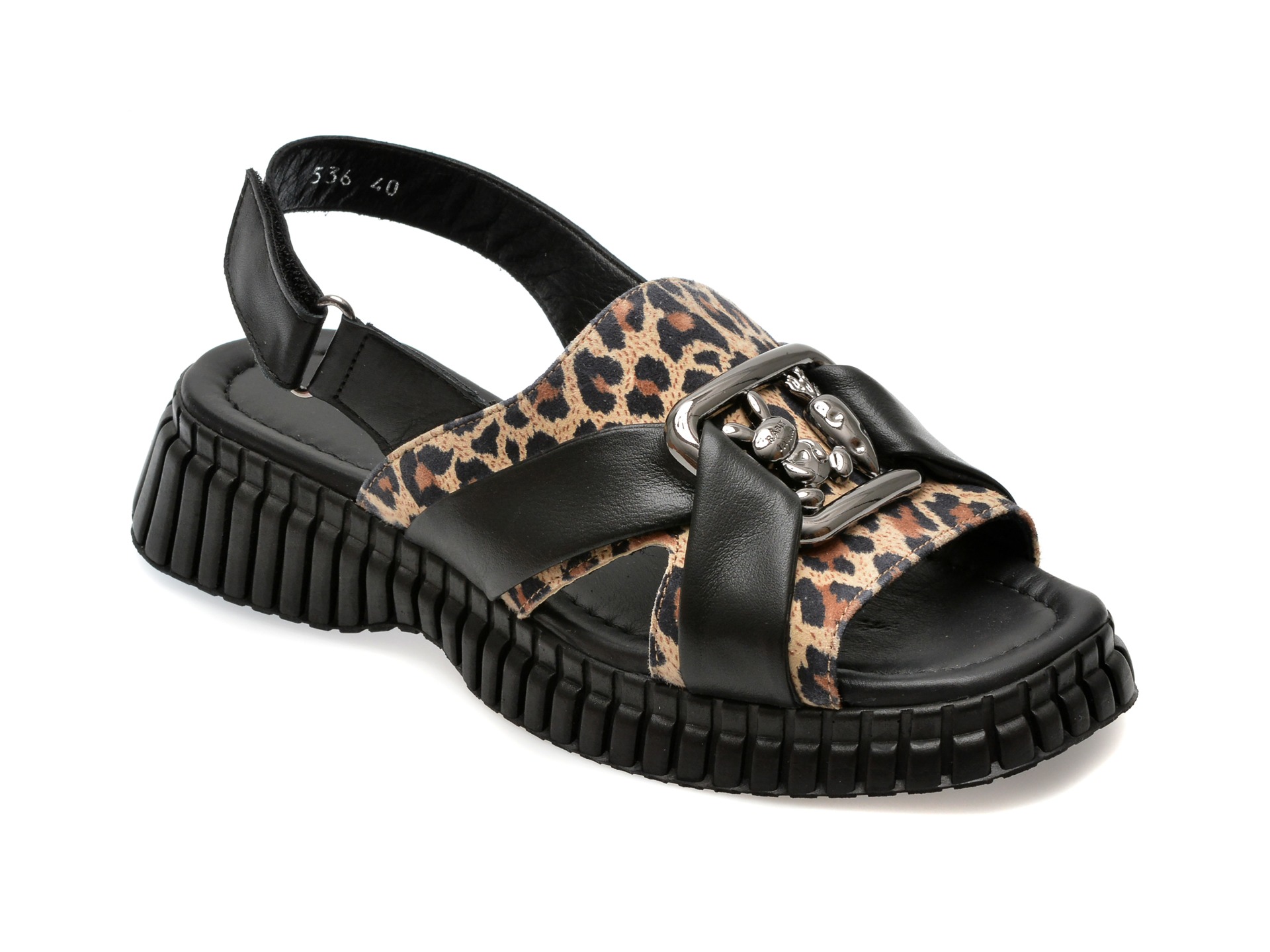 Sandale GRYXX negre, 220536, din piele naturala 1 Sandale GRYXX negre