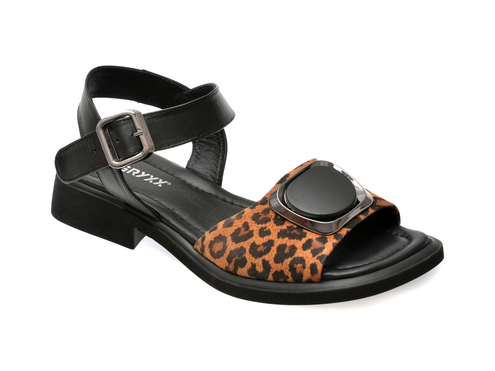 Sandale GRYXX negre, 220540, din piele naturala 1 Sandale GRYXX negre