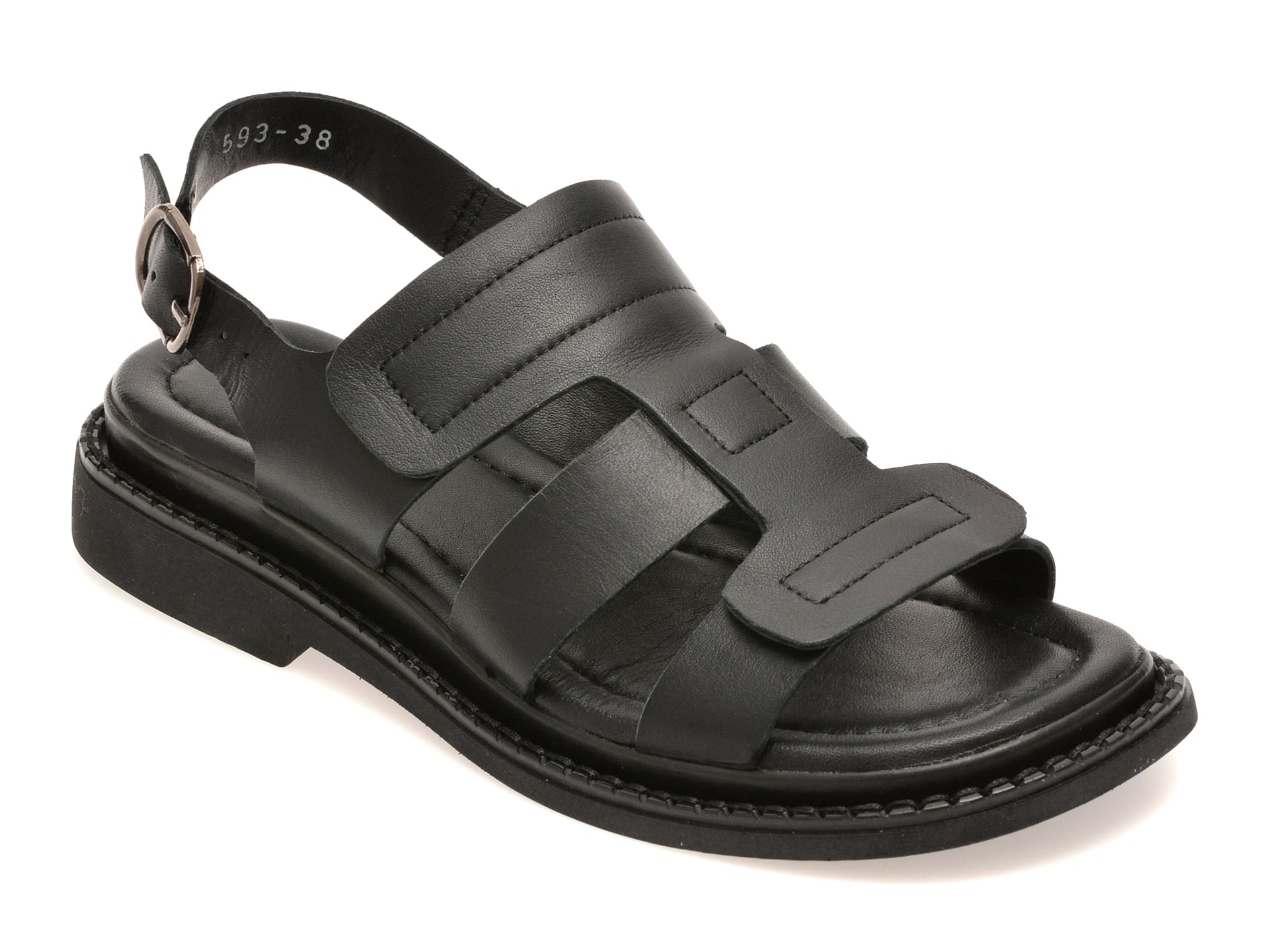 Sandale GRYXX negre, 2311514, din piele naturala 1 Sandale GRYXX negre