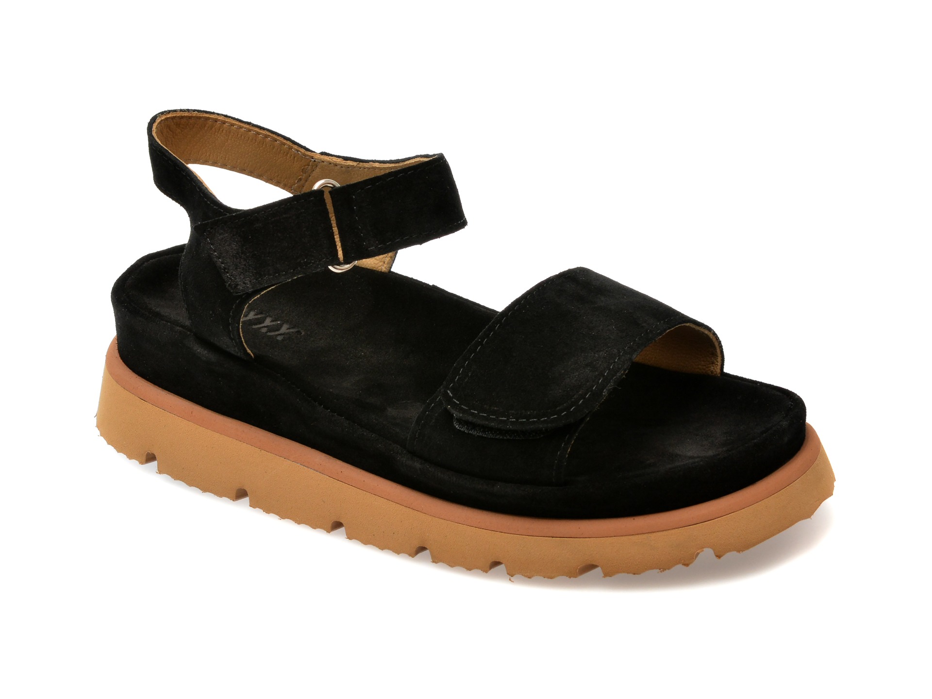 Sandale GRYXX negre, 23451, din piele intoarsa 1 Sandale GRYXX negre