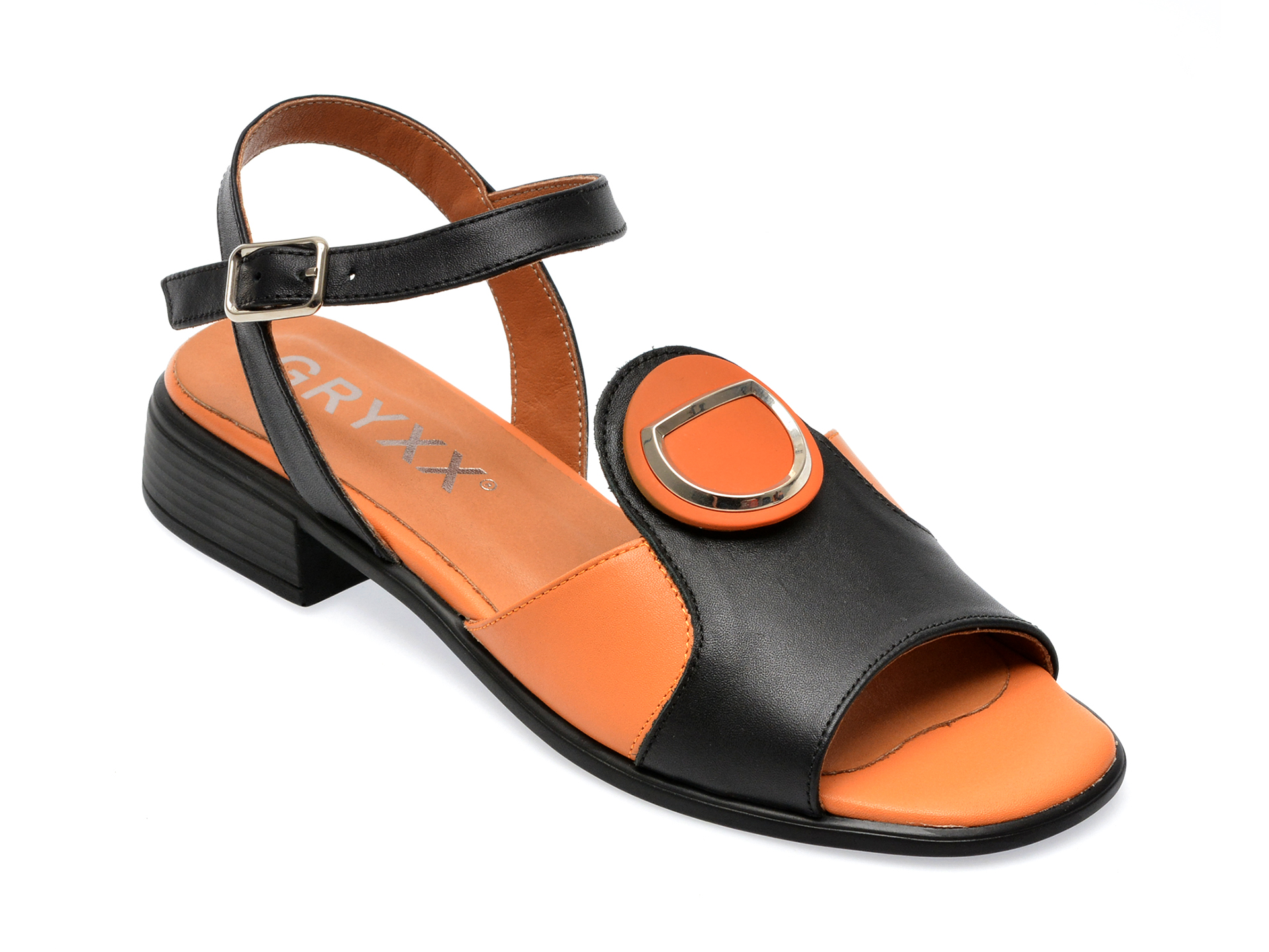 Sandale GRYXX negre, 262630, din piele naturala 1 Sandale GRYXX negre