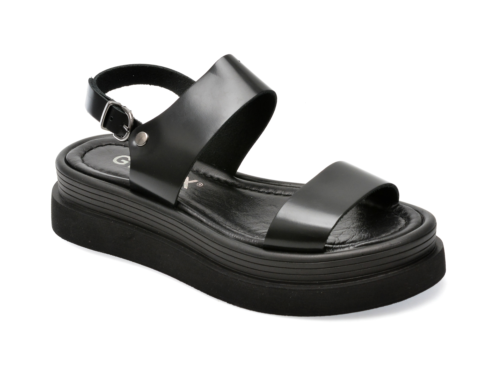 Sandale GRYXX negre, 263180, din piele naturala 1 Sandale GRYXX negre