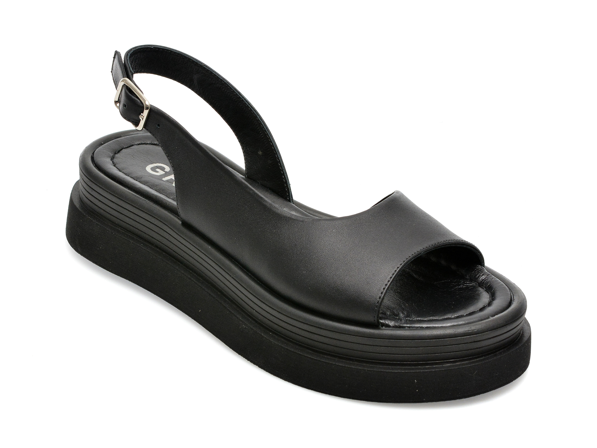 Sandale GRYXX negre, 263184, din piele naturala 1 Sandale GRYXX negre