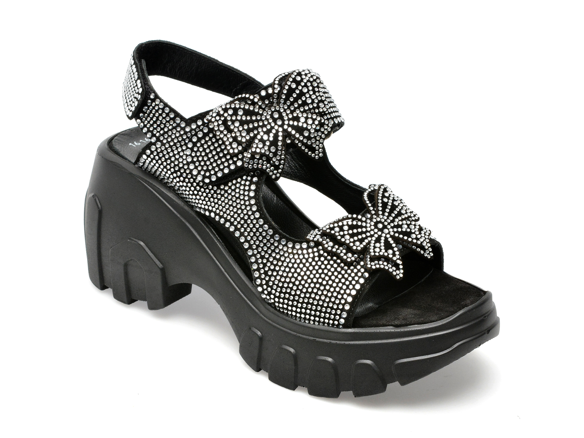 Sandale GRYXX negre, 2911616, din piele intoarsa 1 Sandale GRYXX negre