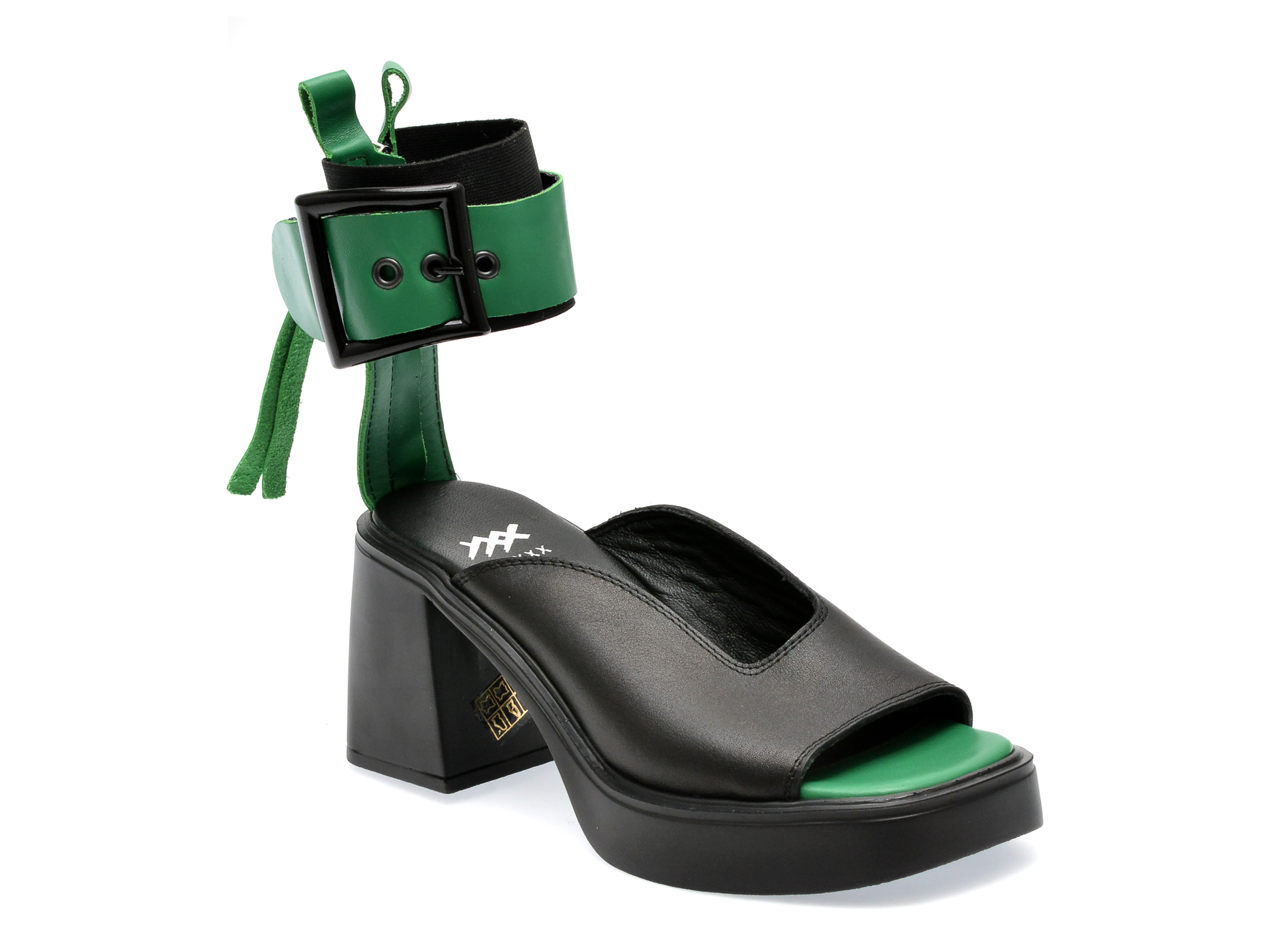 Sandale GRYXX negre, 2915407, din piele naturala 1 Sandale GRYXX negre