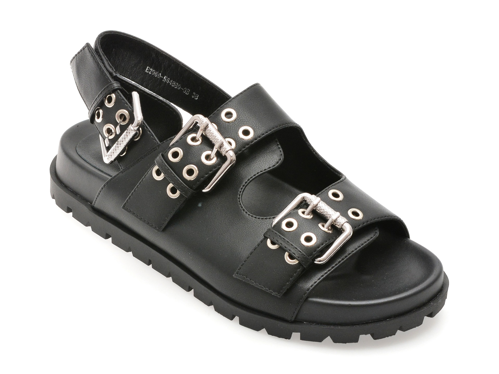 Sandale GRYXX negre, 2960, din piele naturala 1 Sandale GRYXX negre