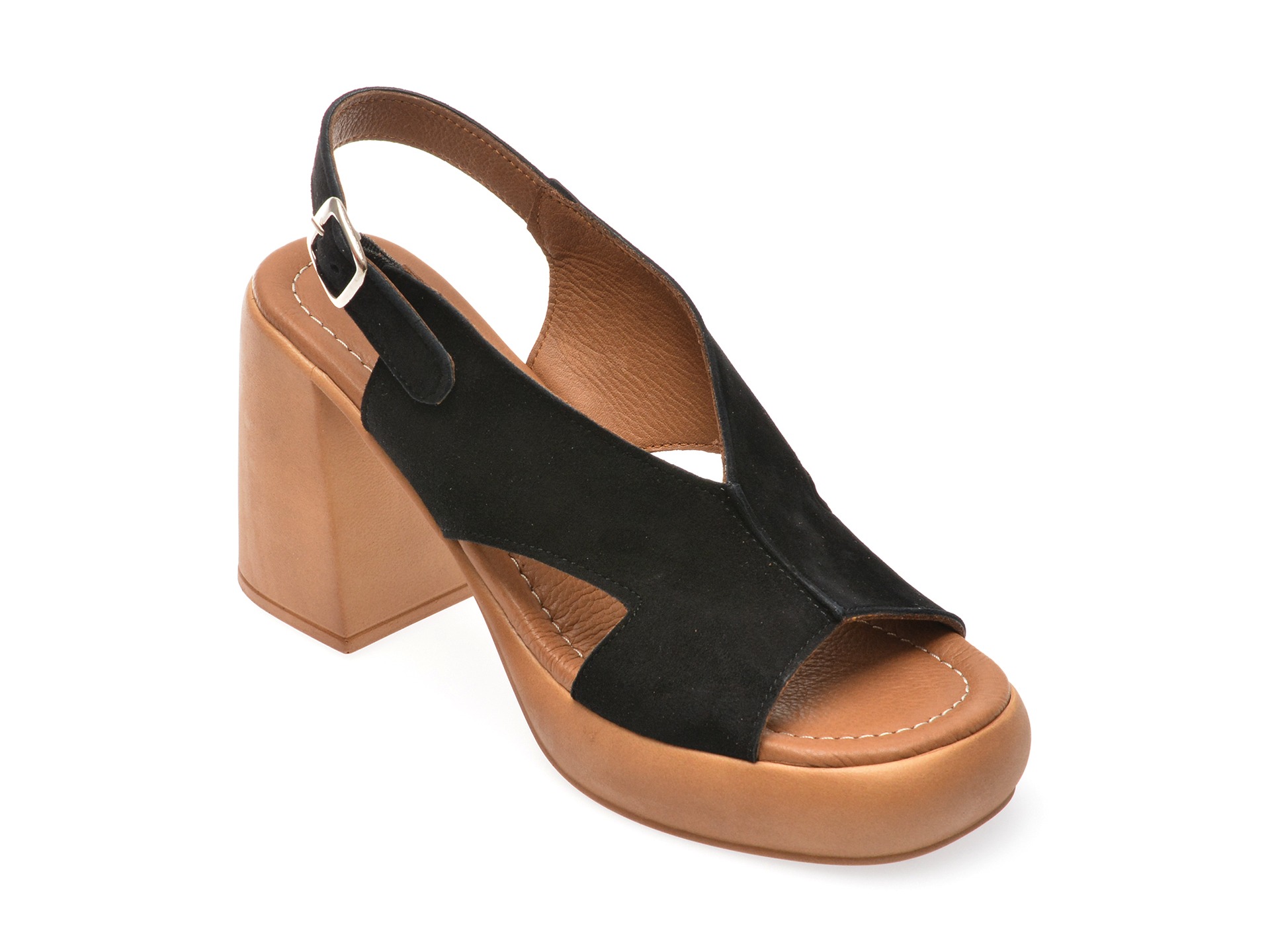 Sandale GRYXX negre, 321030, din piele intoarsa 1 Sandale GRYXX negre