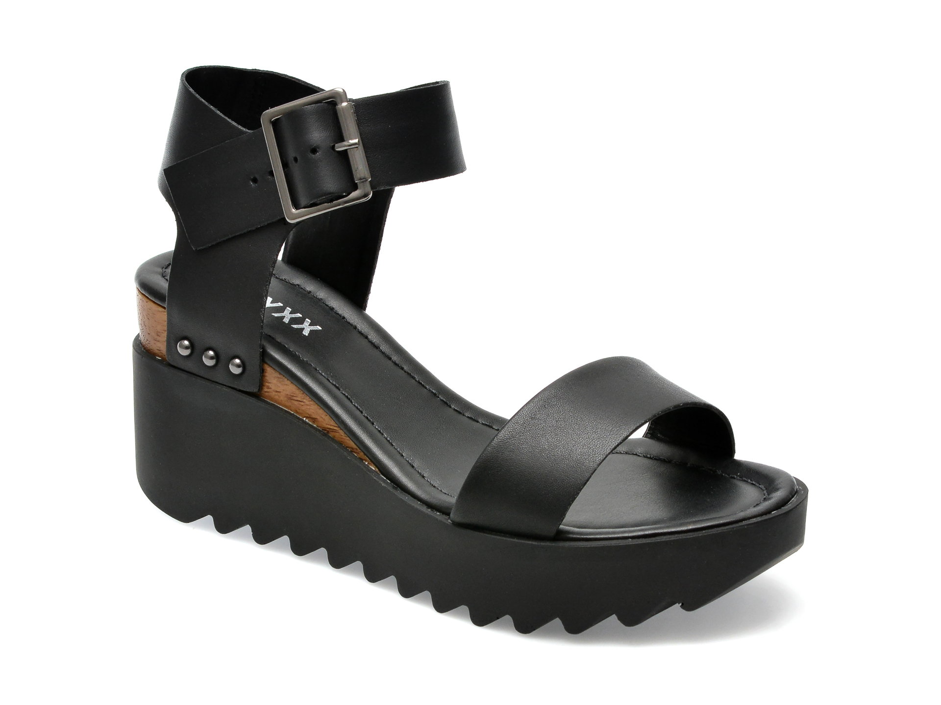 Sandale GRYXX negre, 338801, din piele naturala 1 Sandale GRYXX negre