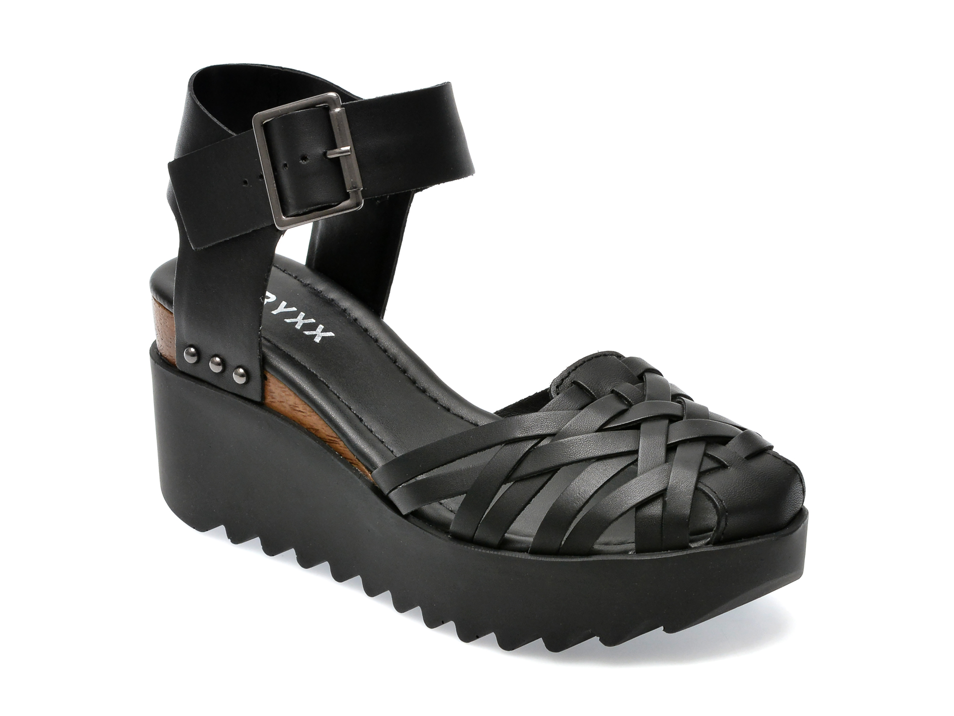 Sandale GRYXX negre, 338802, din piele naturala 1 Sandale GRYXX negre