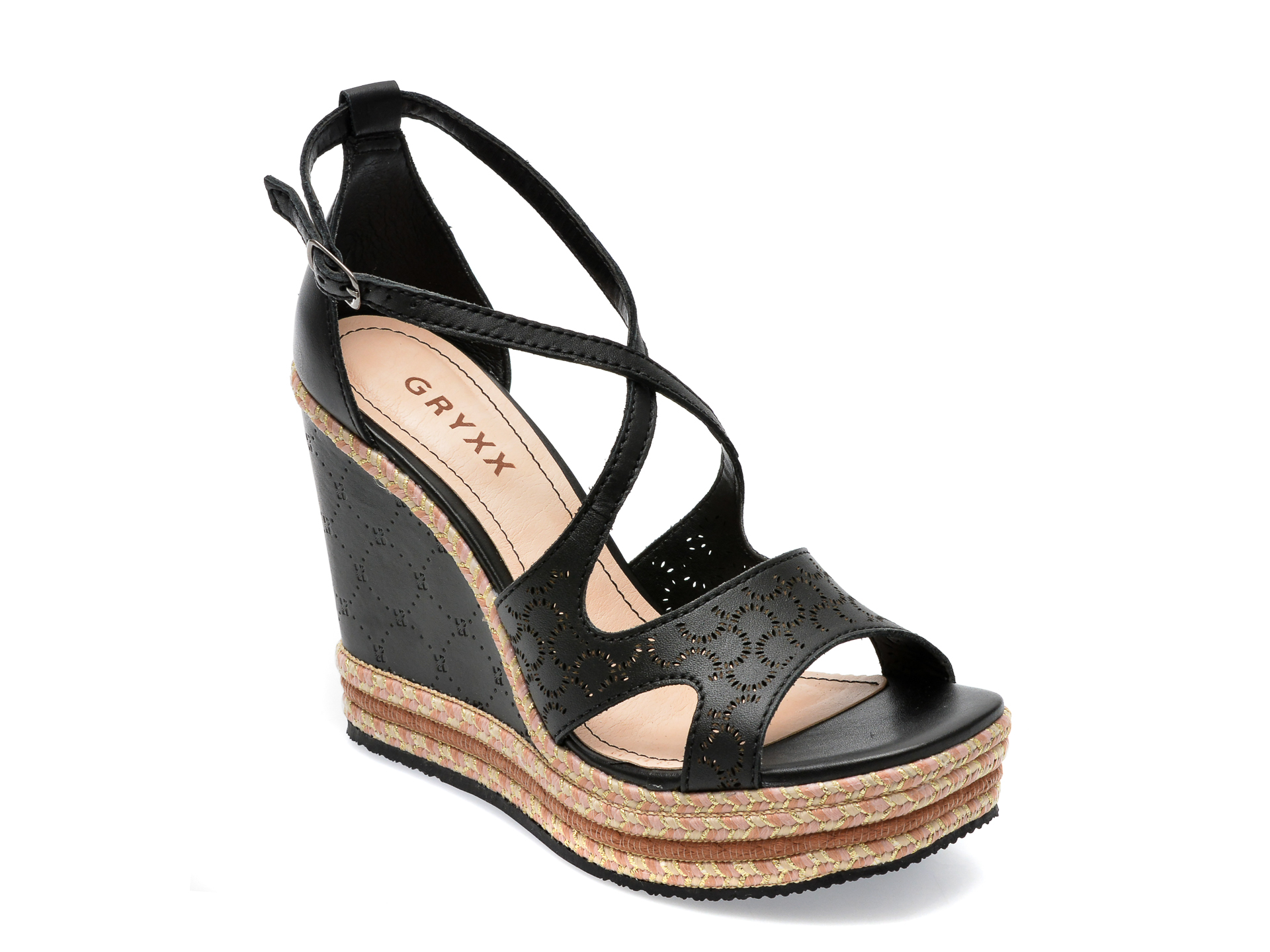 Sandale GRYXX negre, 341526, din piele naturala 1 Sandale GRYXX negre