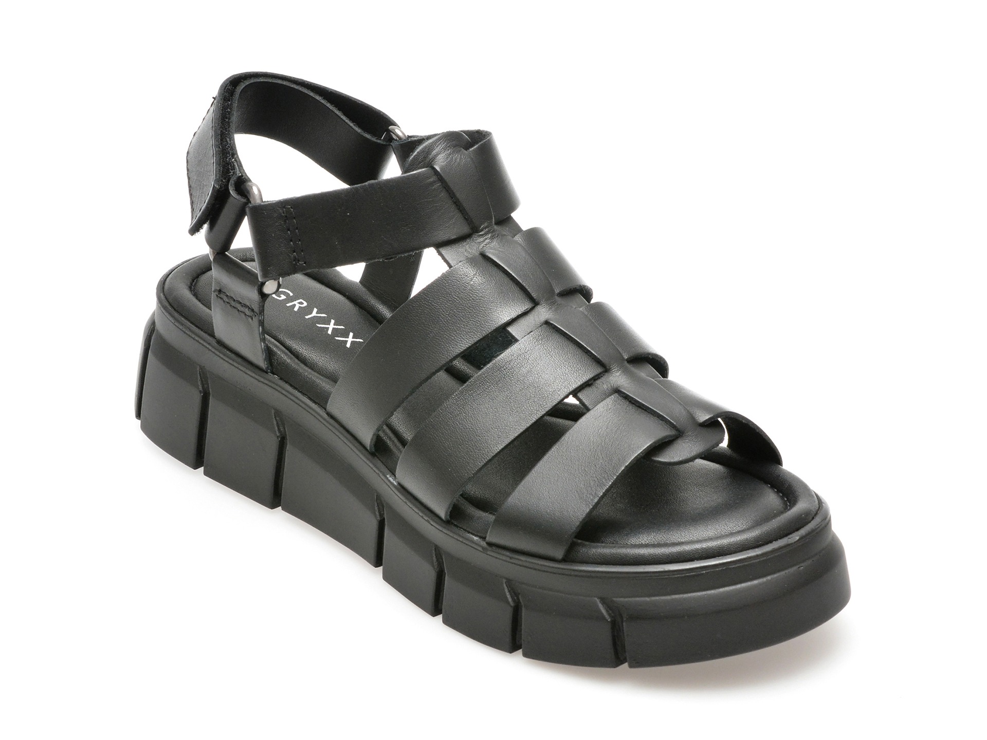 Sandale GRYXX negre, 357802, din piele naturala 1 Sandale GRYXX negre