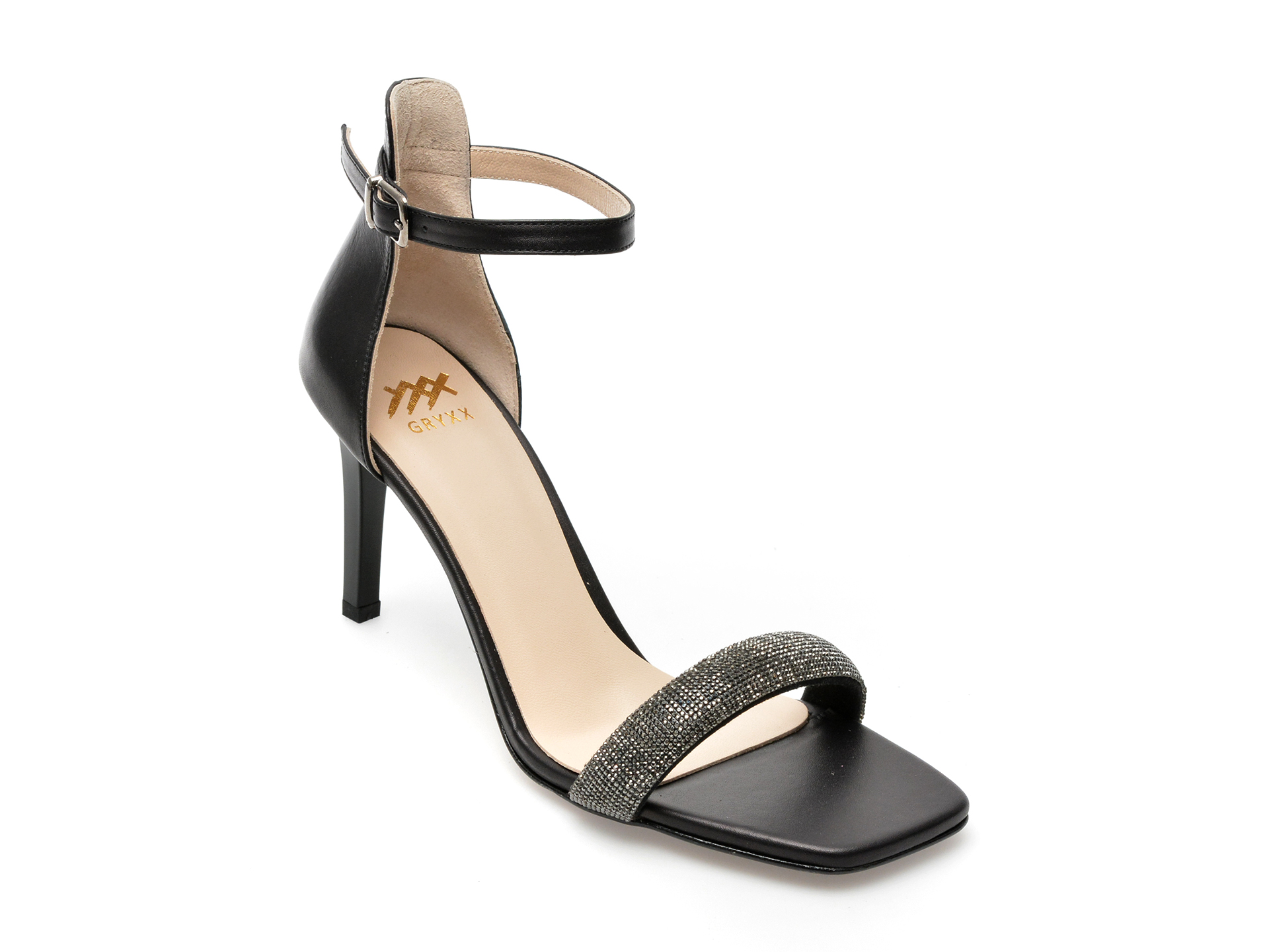 Sandale GRYXX negre, 384132, din piele naturala 1 Sandale GRYXX negre