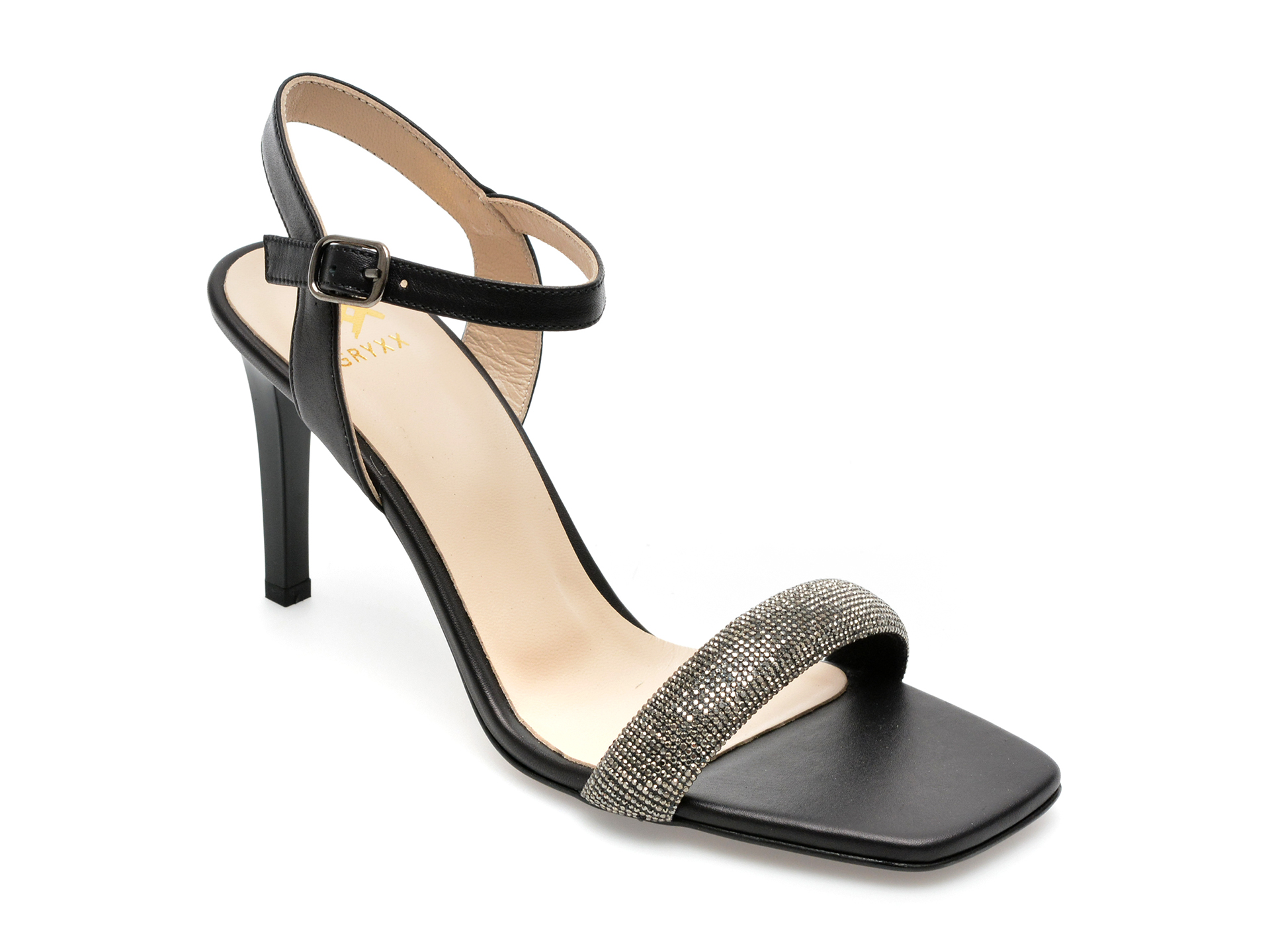 Sandale GRYXX negre, 384133, din piele naturala 1 Sandale GRYXX negre