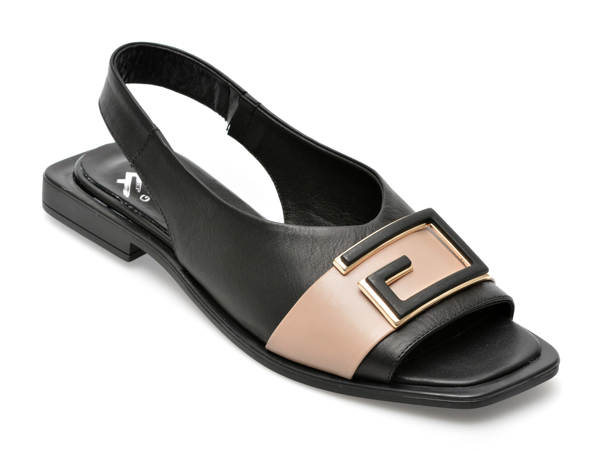 Sandale GRYXX negre, 408387, din piele naturala 1 Sandale GRYXX negre