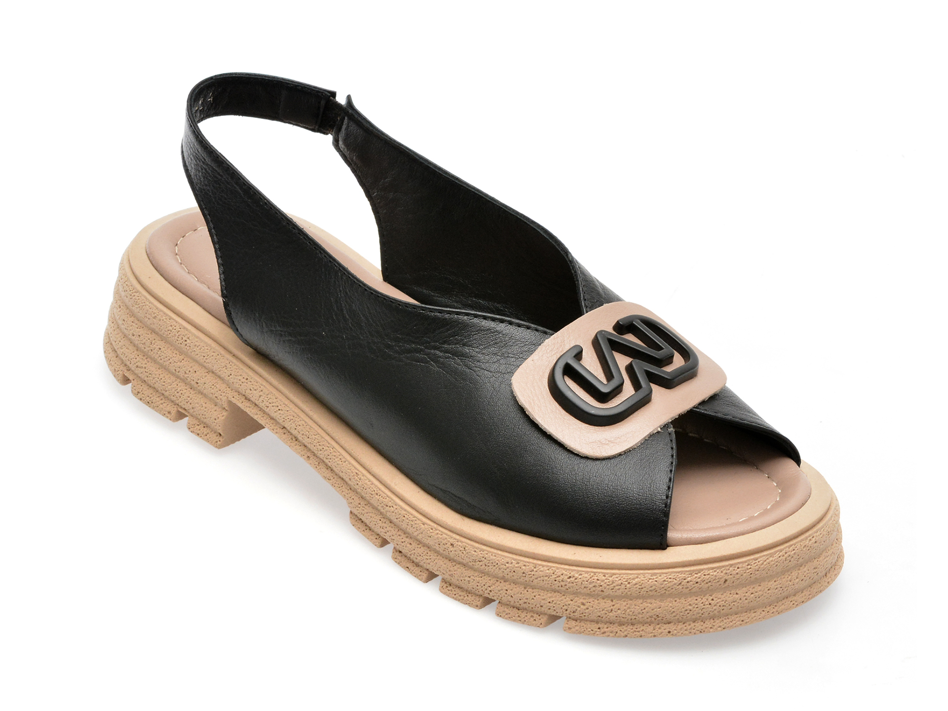 Sandale GRYXX negre, 42407, din piele naturala 1 Sandale GRYXX negre