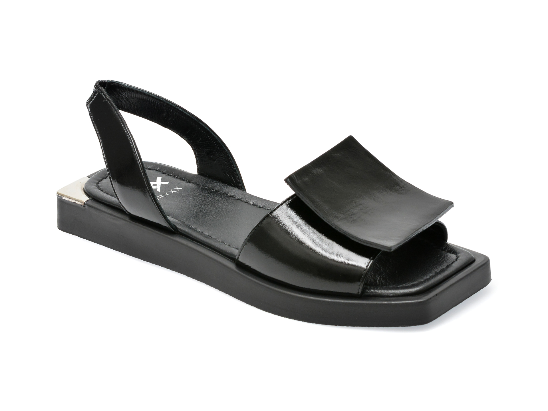 Sandale GRYXX negre, 426139, din piele naturala lacuita 1 Sandale GRYXX negre
