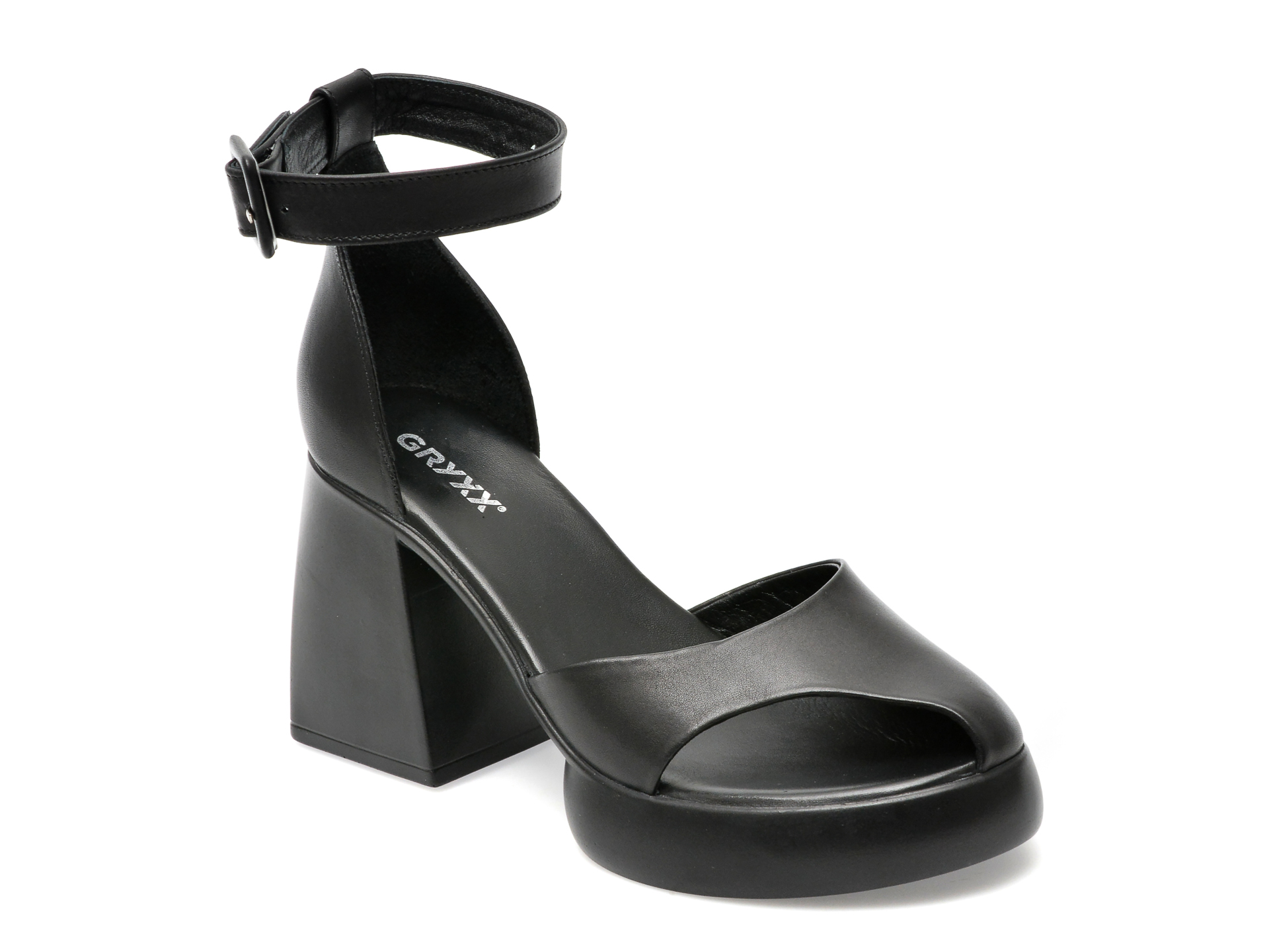 Sandale GRYXX negre, 4351060, din piele naturala 1 Sandale GRYXX negre