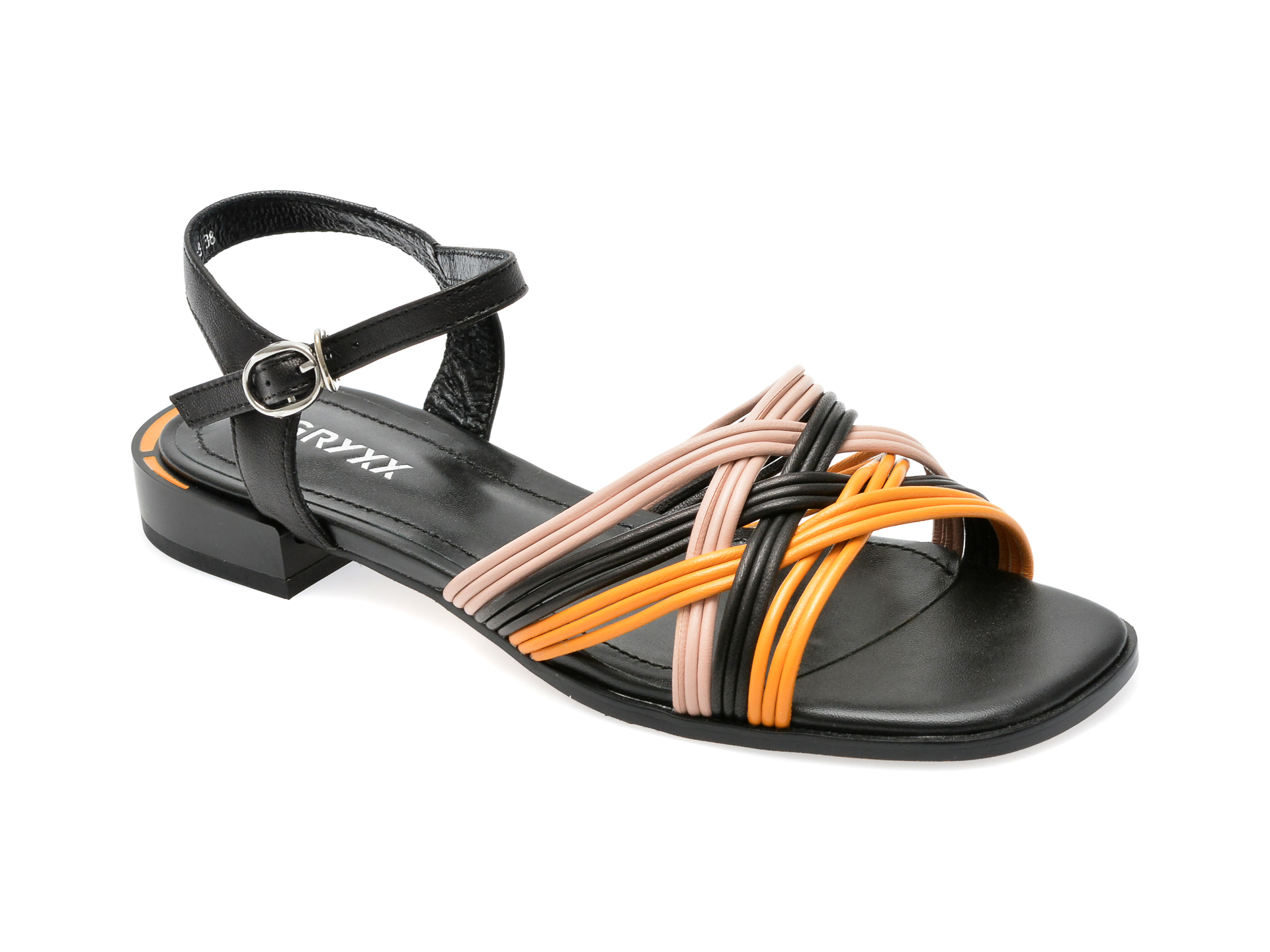 Sandale GRYXX negre, 47301L, din piele naturala 1 Sandale GRYXX negre