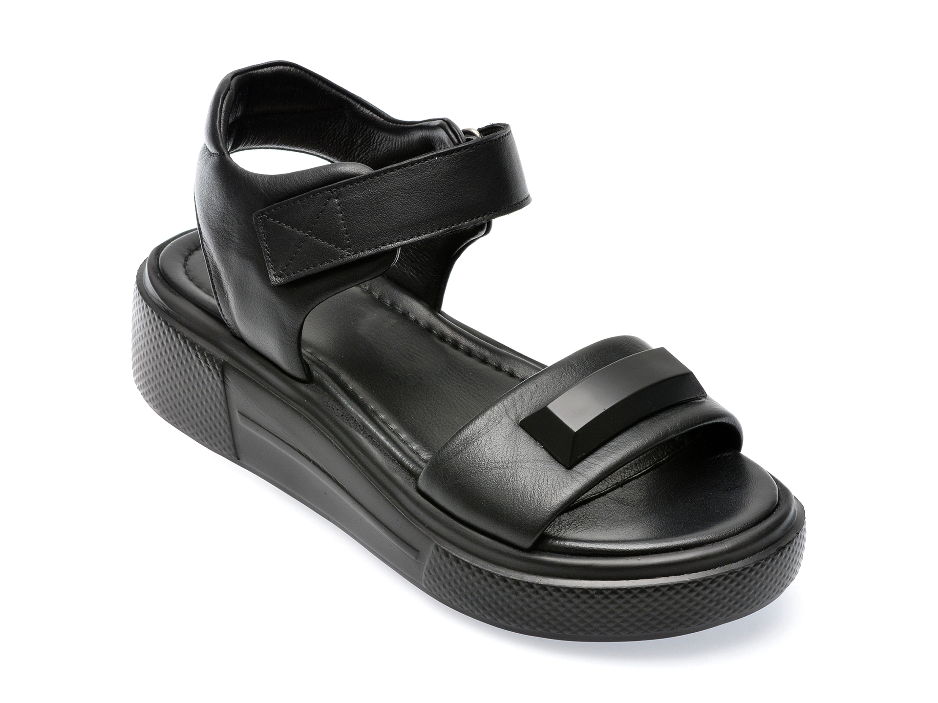 Sandale GRYXX negre, 49651, din piele naturala 1 Sandale GRYXX negre