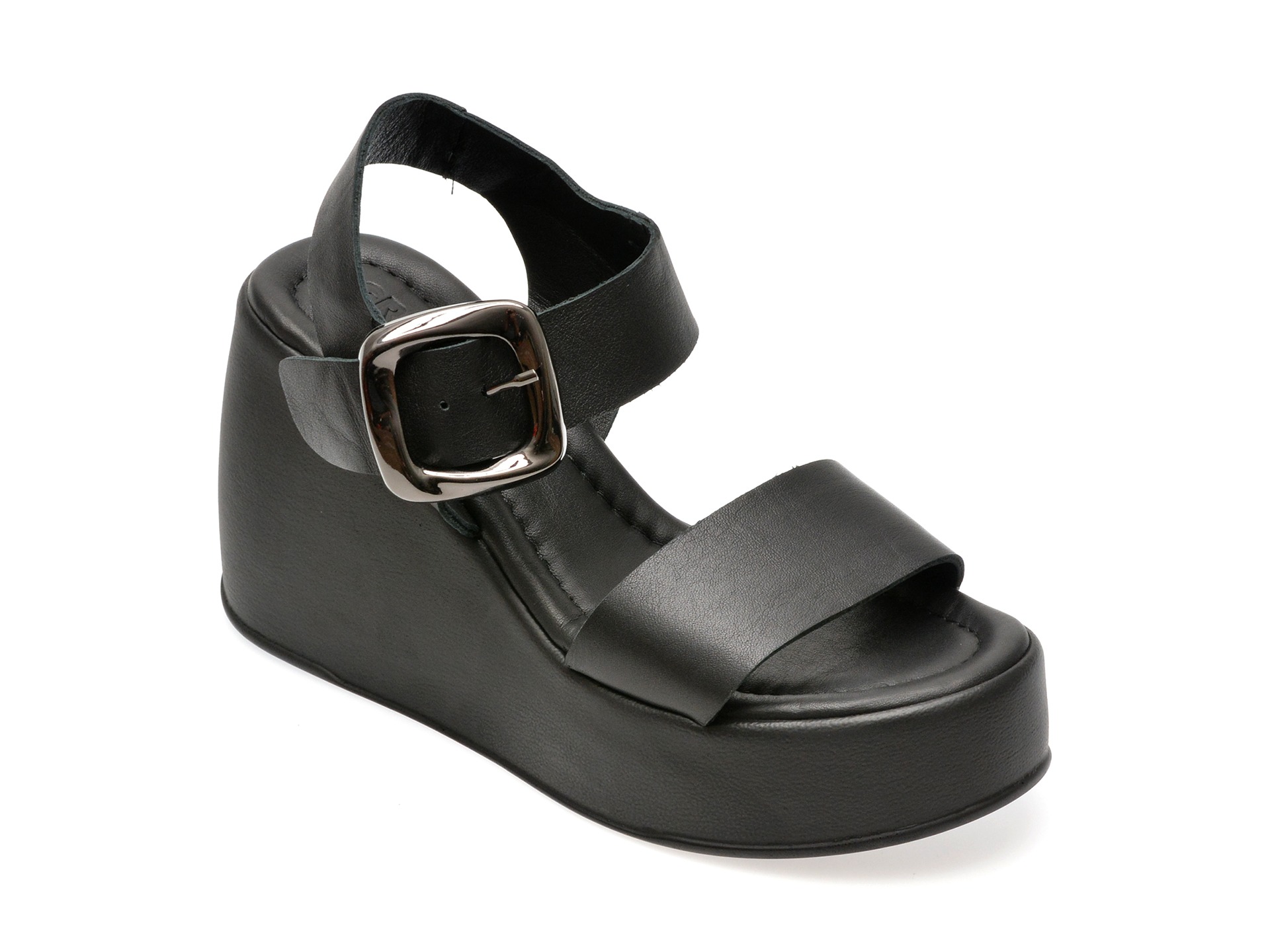 Sandale GRYXX negre, 5001729, din piele naturala 1 Sandale GRYXX negre