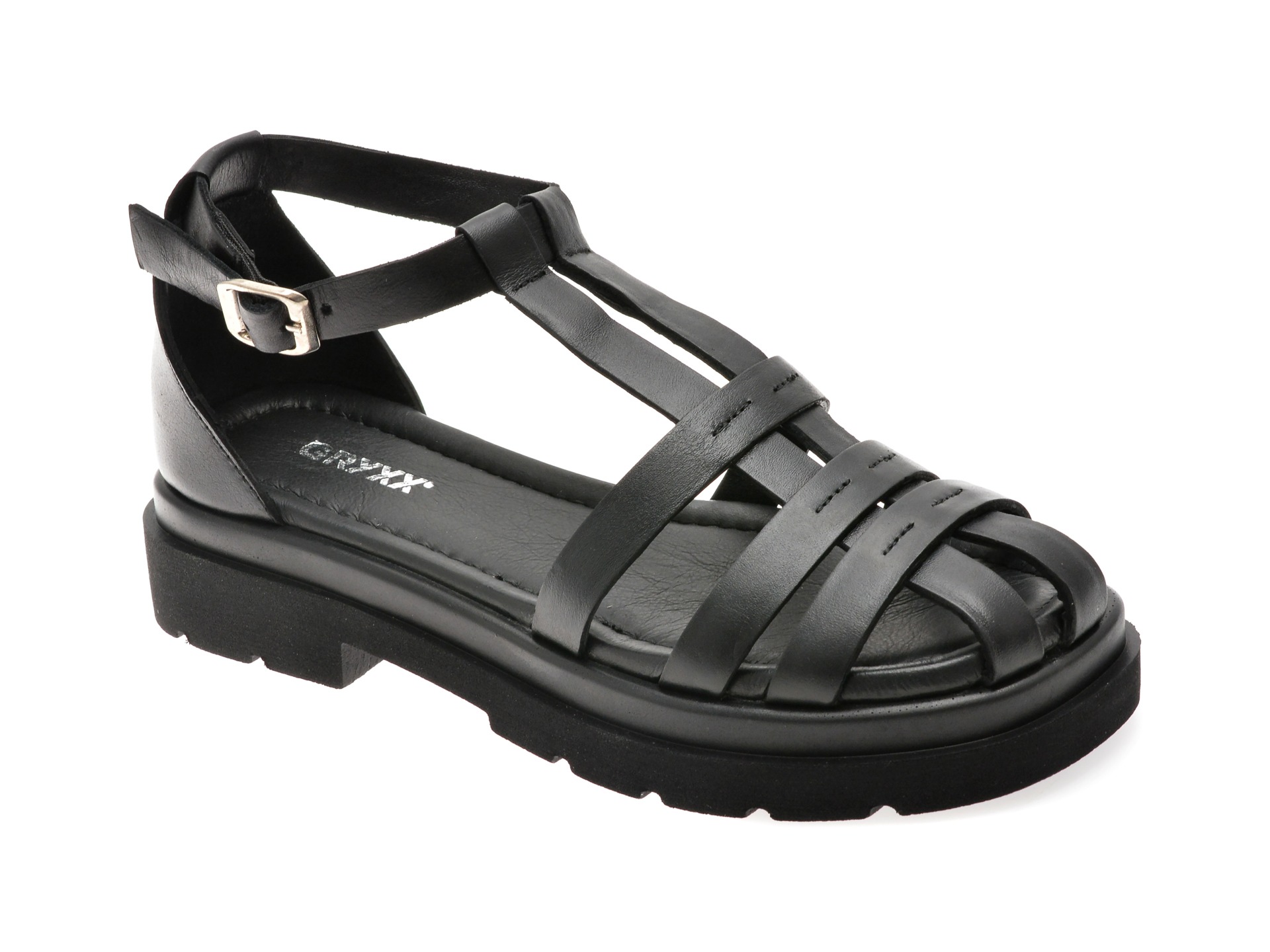 Sandale GRYXX negre, 5231283, din piele naturala 1 Sandale GRYXX negre
