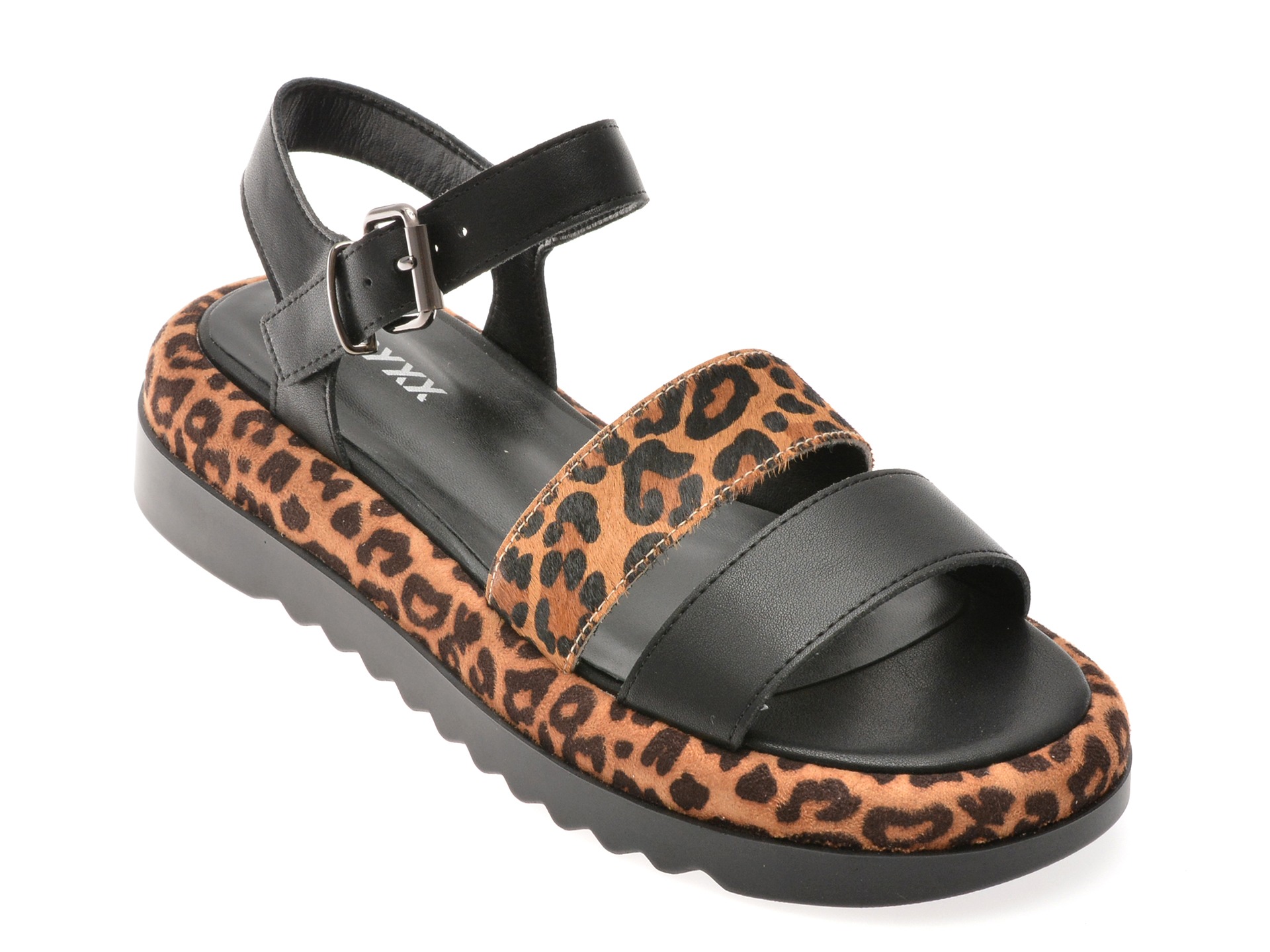 Sandale GRYXX negre, 5357, din piele naturala 1 Sandale GRYXX negre
