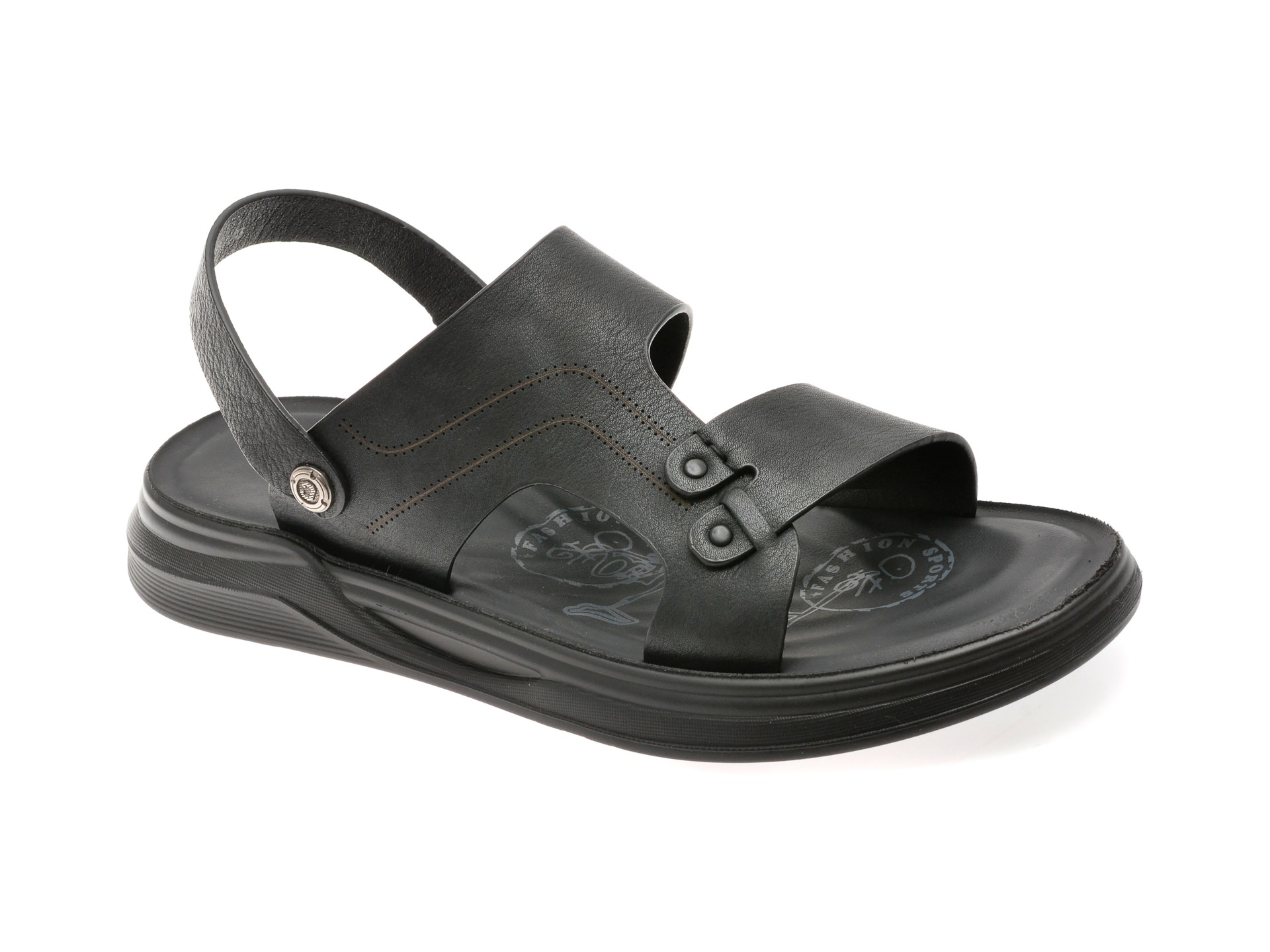 Sandale GRYXX negre, 53C51, din piele naturala 1 Sandale GRYXX negre