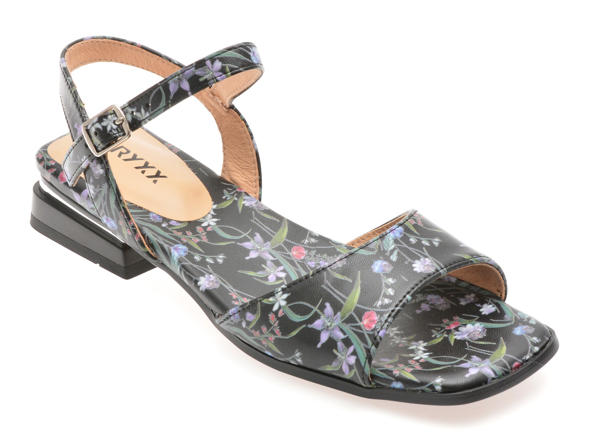 Sandale GRYXX negre, 561, din piele naturala 1 Sandale GRYXX negre