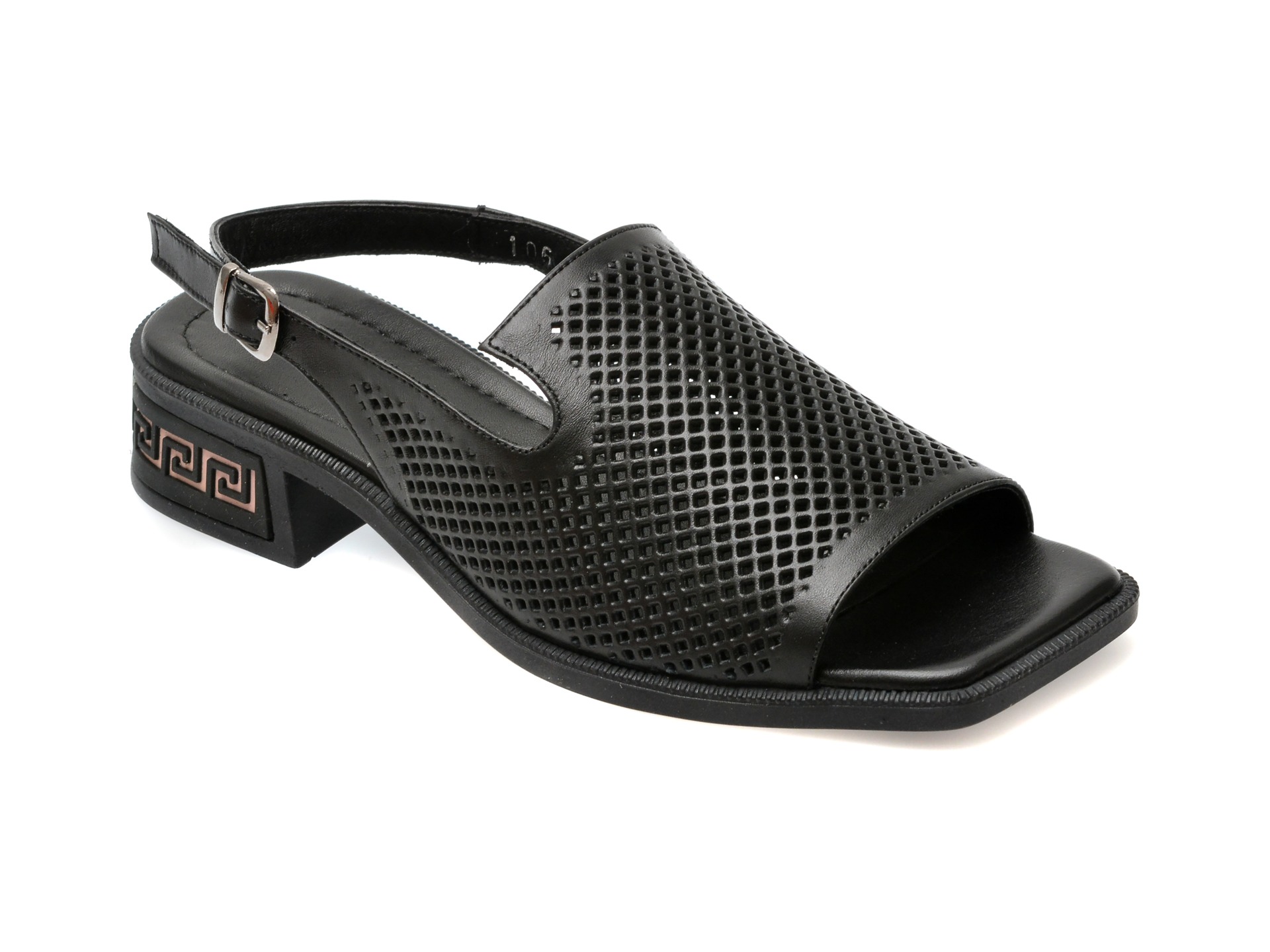 Sandale GRYXX negre, 609106, din piele naturala 1 Sandale GRYXX negre