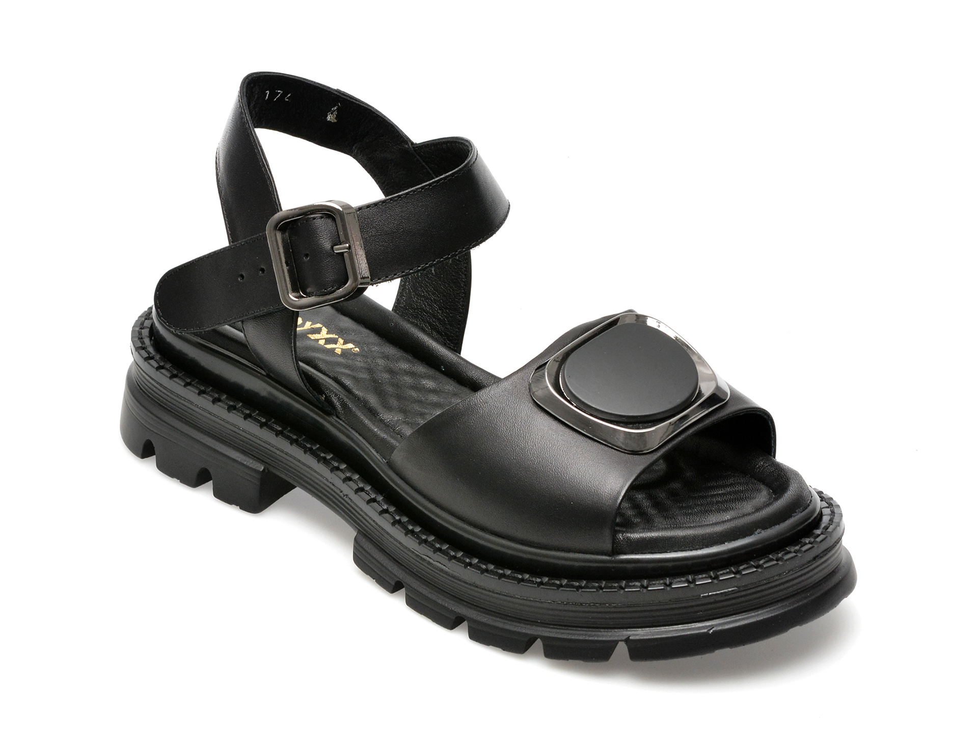 Sandale GRYXX negre, 62760, din piele naturala 1 Sandale GRYXX negre