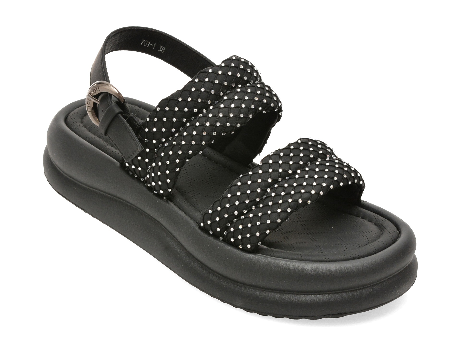 Sandale GRYXX negre, 701, din piele ecologica 1 Sandale GRYXX negre