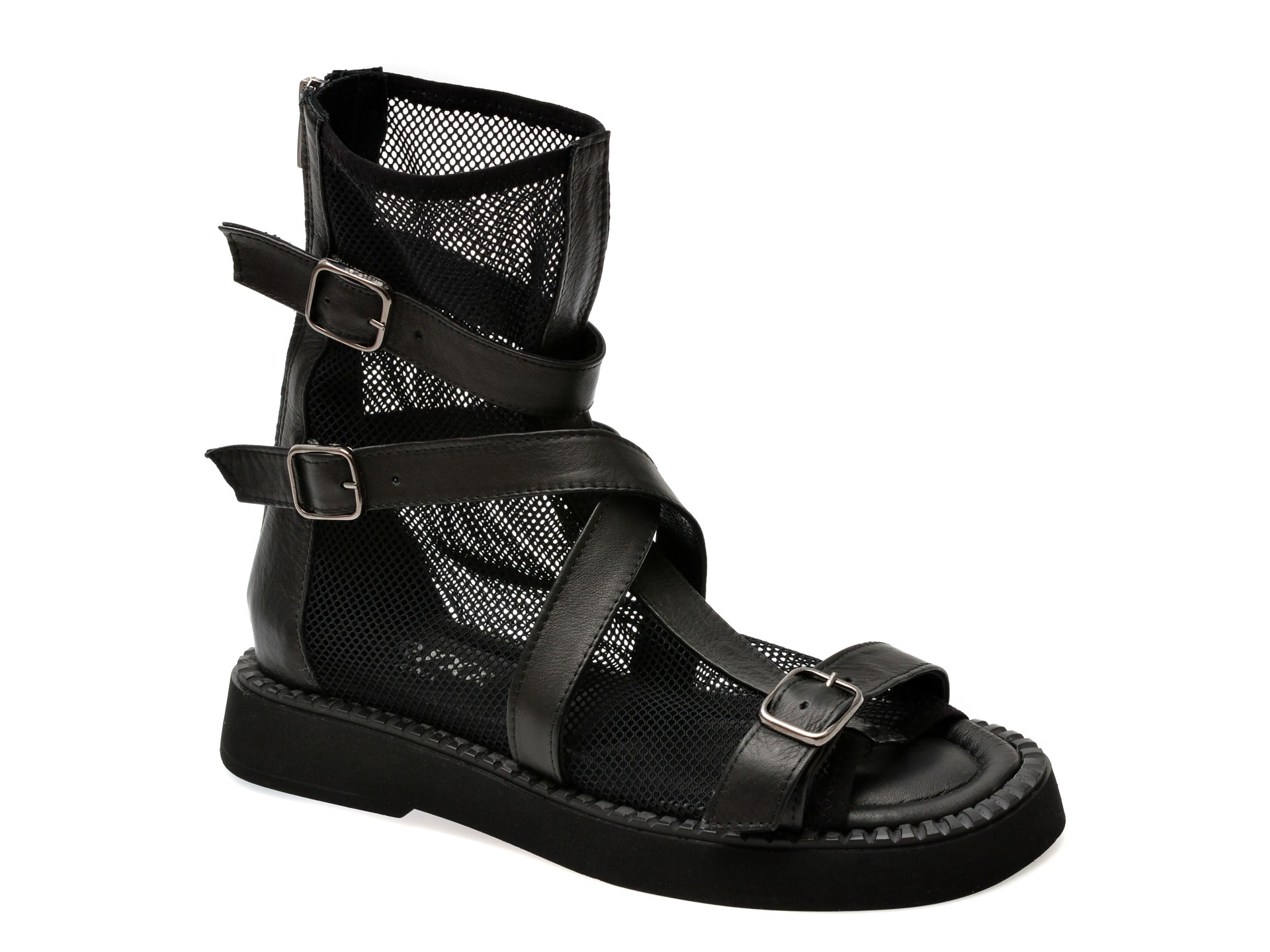 Sandale GRYXX negre, 800, din piele naturala 1 Sandale GRYXX negre