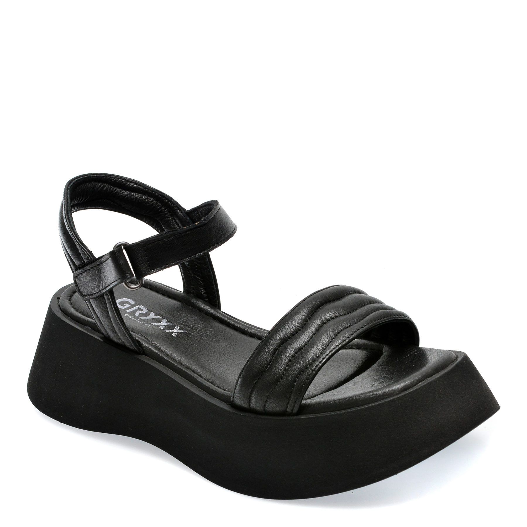 Sandale GRYXX negre, 8386, din piele naturala 1 Sandale GRYXX negre