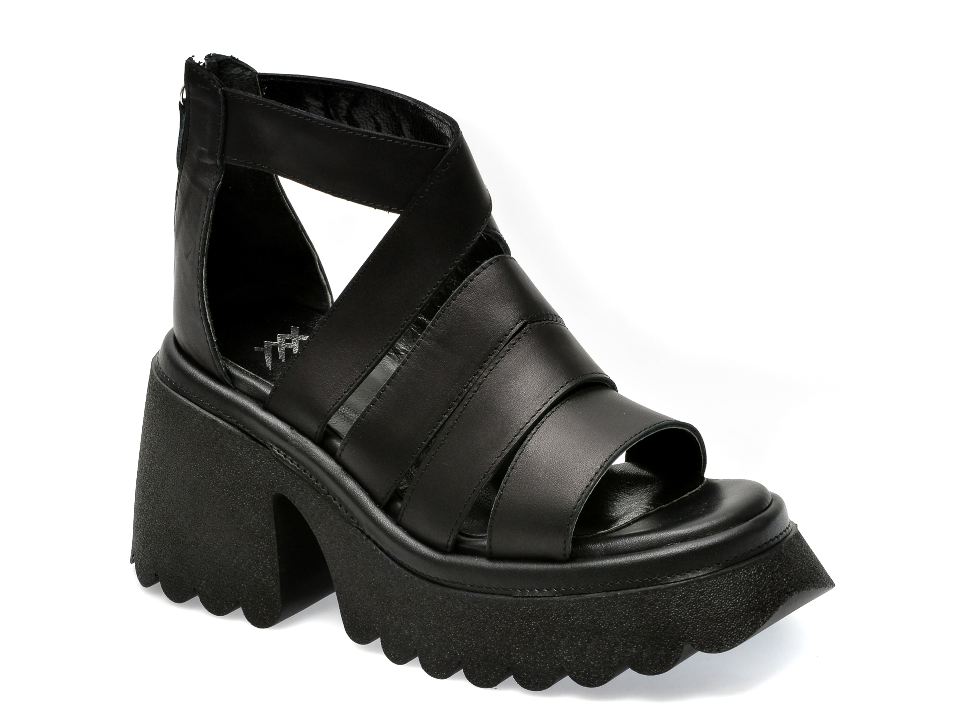 Sandale GRYXX negre, 94642, din piele naturala 1 Sandale GRYXX negre