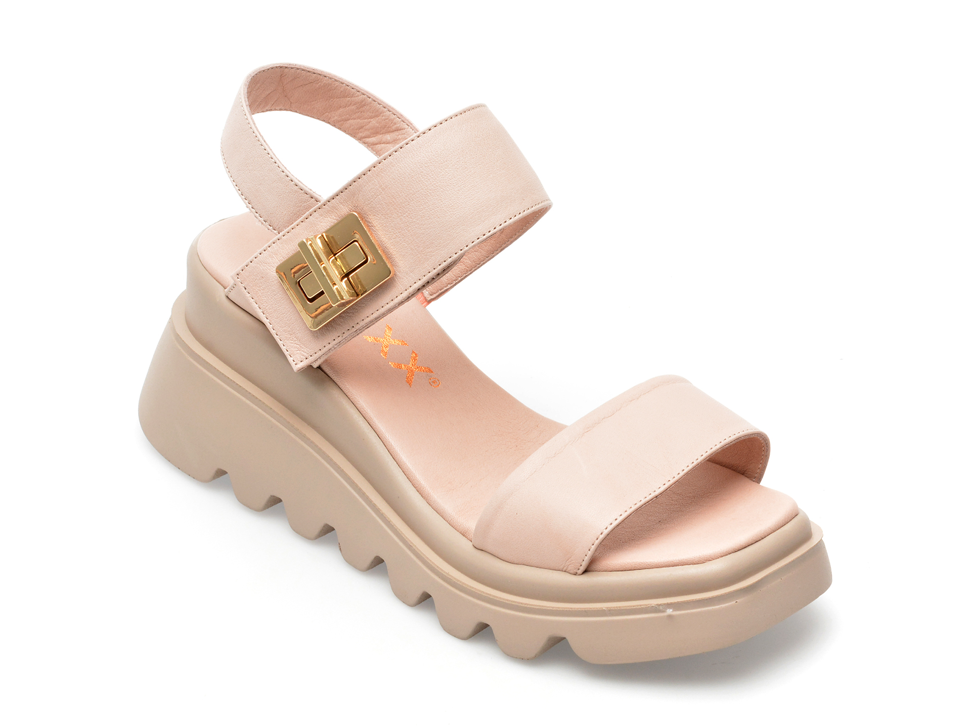 Sandale GRYXX nude, 10401, din piele naturala 1 Sandale GRYXX nude