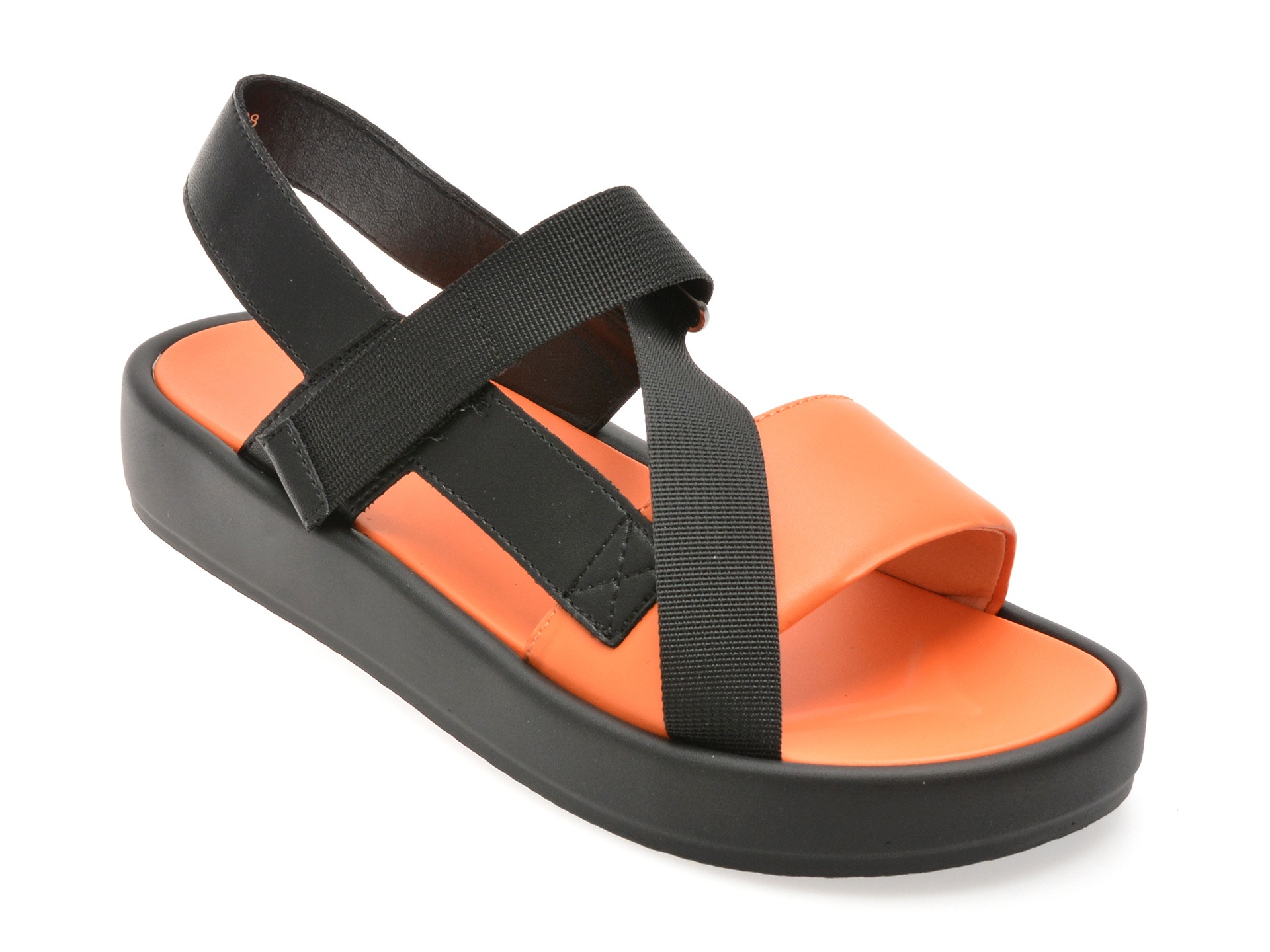 Sandale GRYXX portocalii, 5007, din piele naturala 1 Sandale GRYXX portocalii