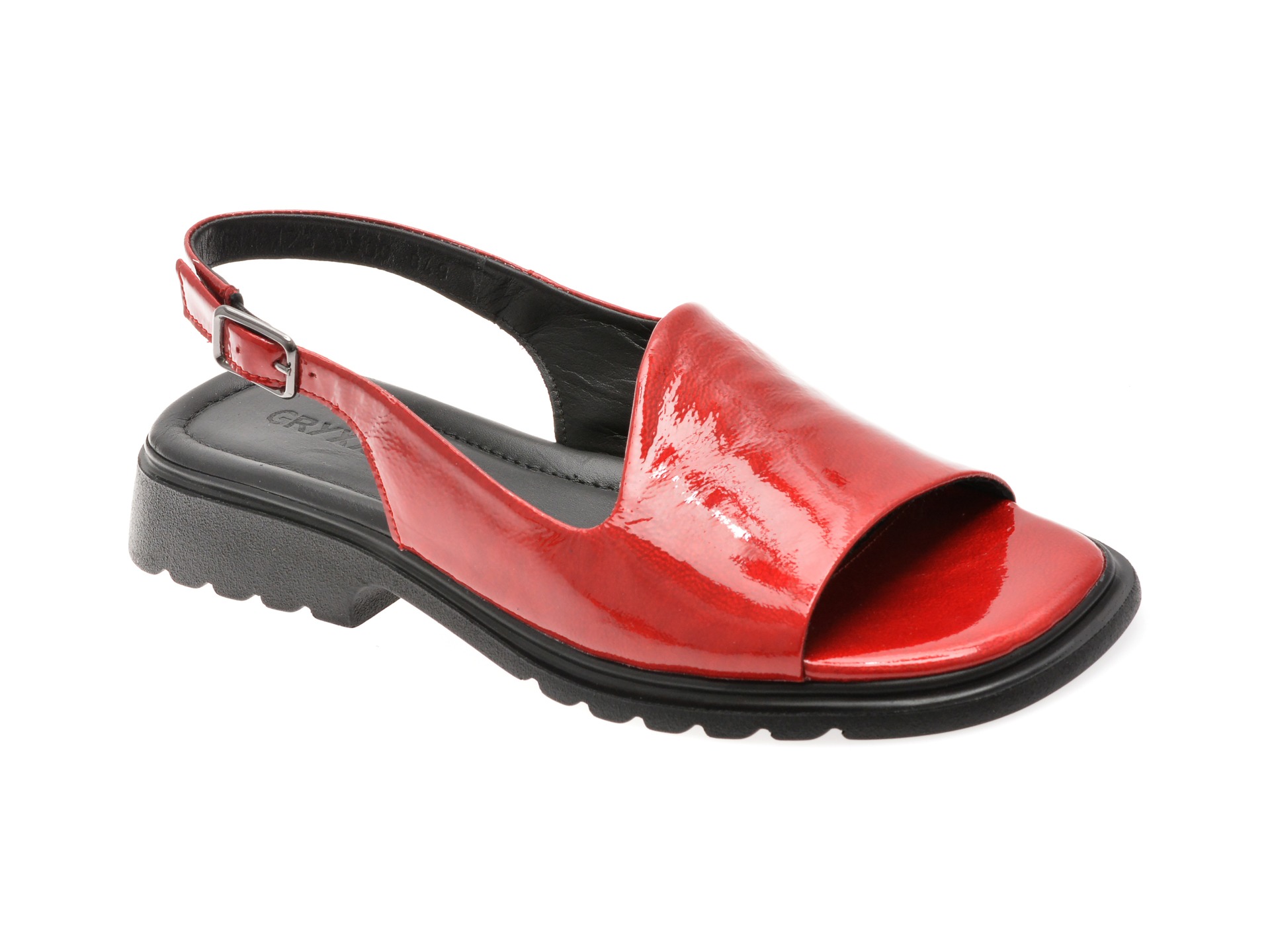 Sandale GRYXX rosii, 1763906, din piele naturala lacuita 1 Sandale GRYXX rosii