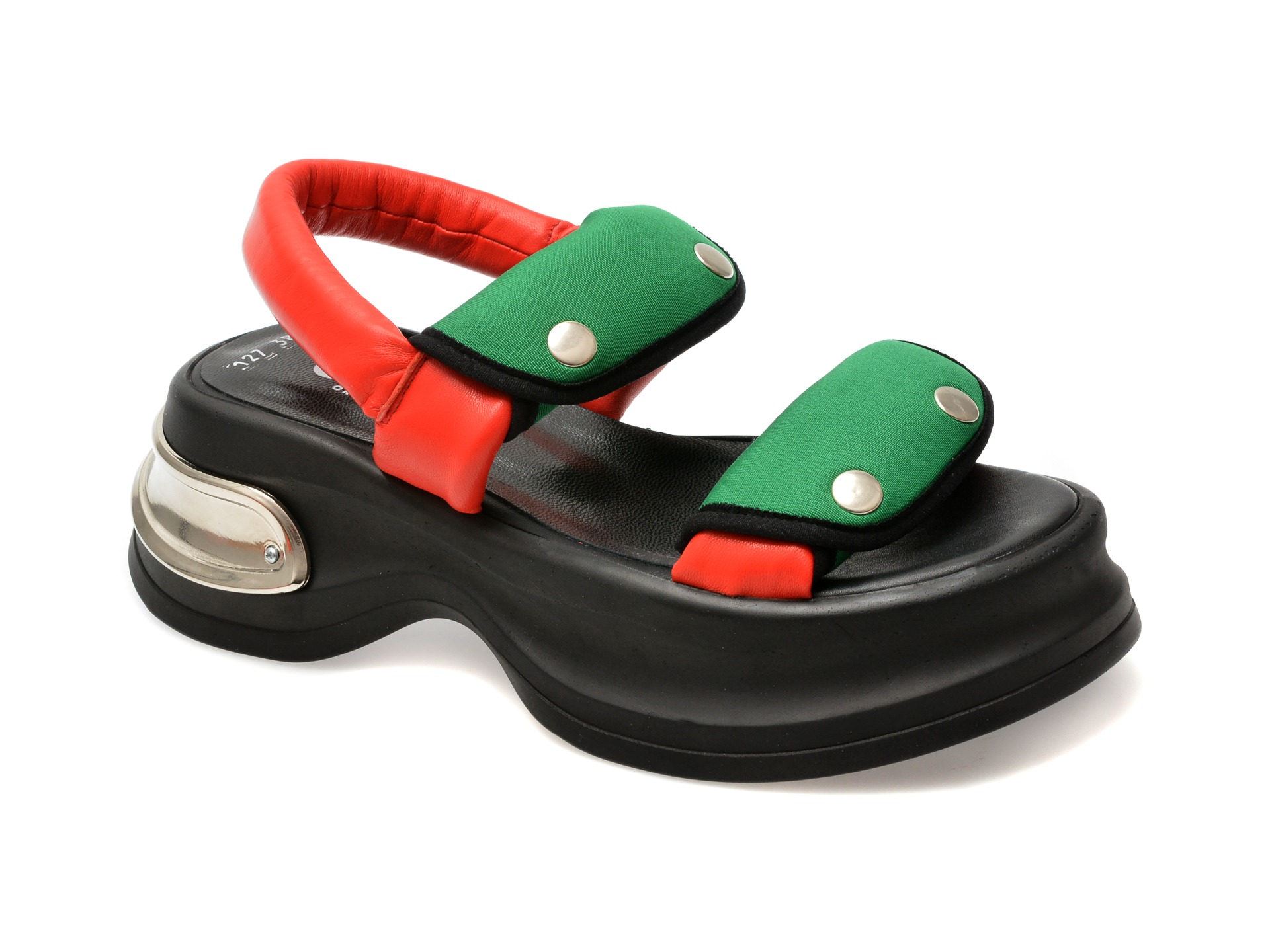 Sandale GRYXX rosii, 291GM12, din piele naturala 1 Sandale GRYXX rosii