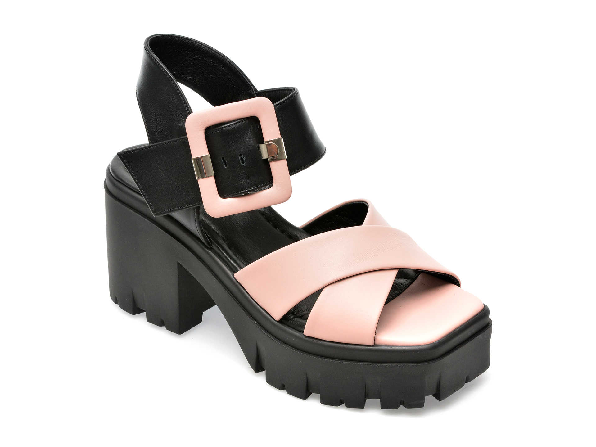 Sandale GRYXX roz, 049SC64, din piele naturala 1 Sandale GRYXX roz