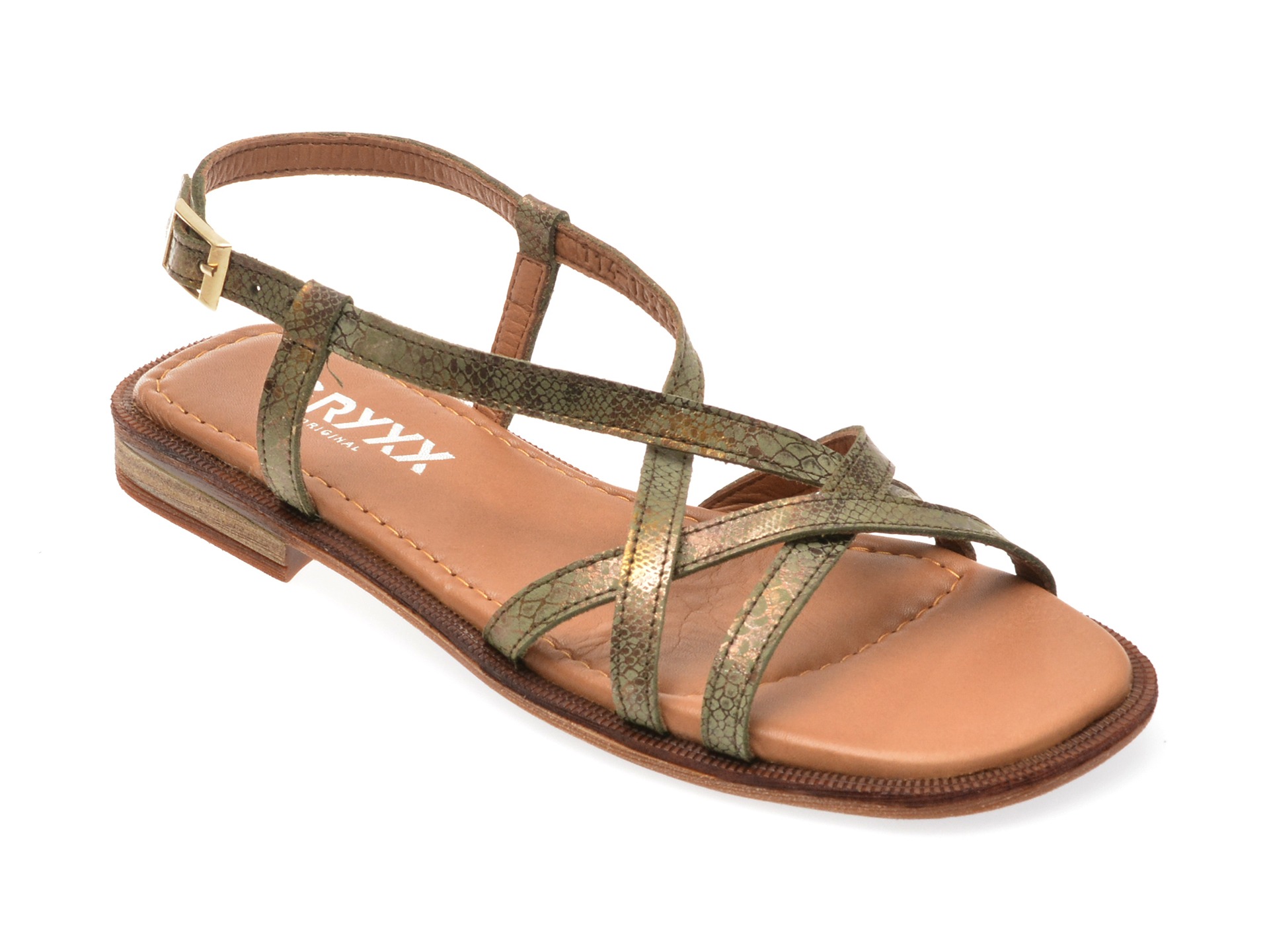 Sandale GRYXX verzi, 1141621, din piele naturala 1 Sandale GRYXX verzi