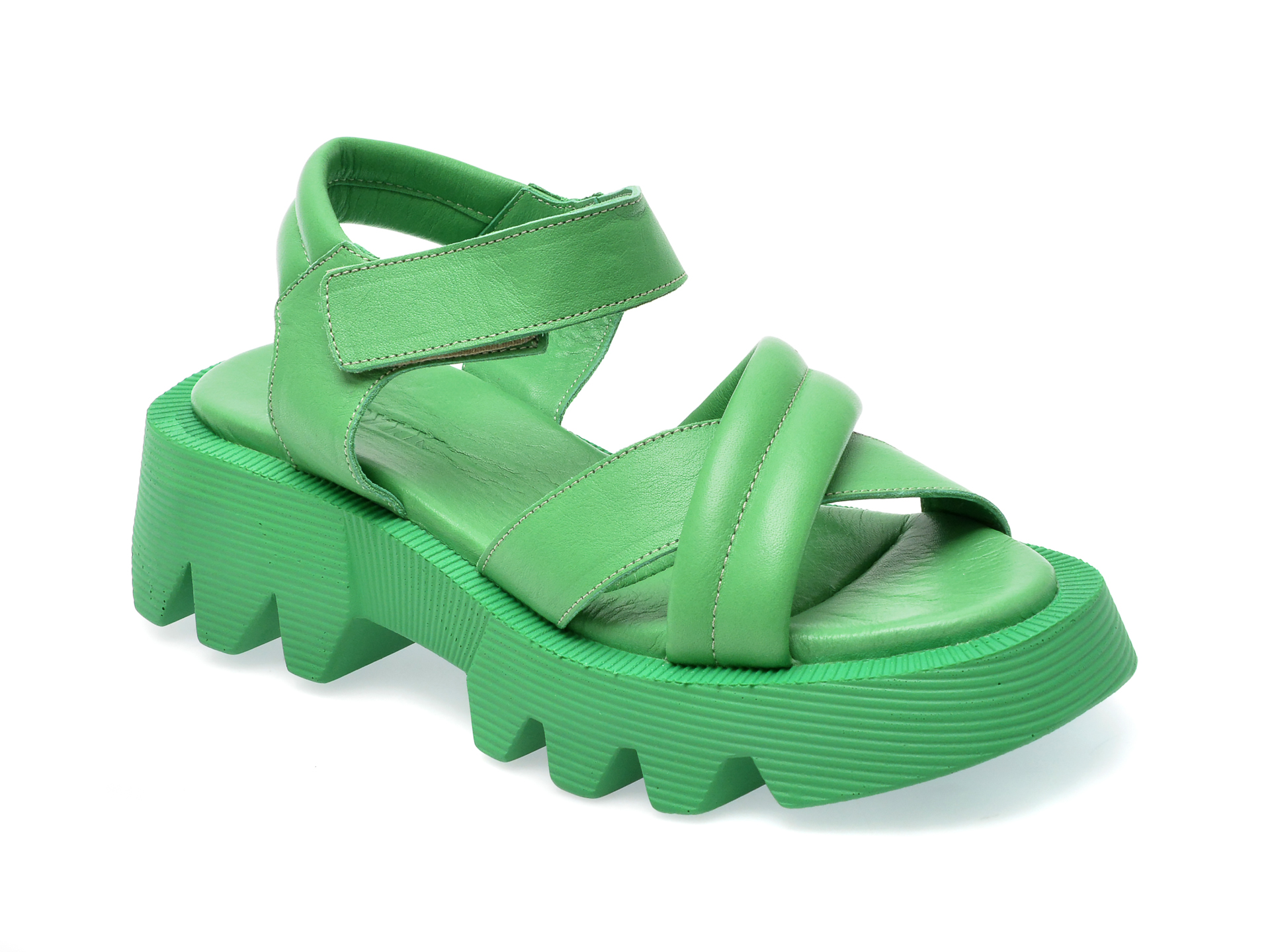 Sandale GRYXX verzi, 13103, din piele naturala 1 Sandale GRYXX verzi