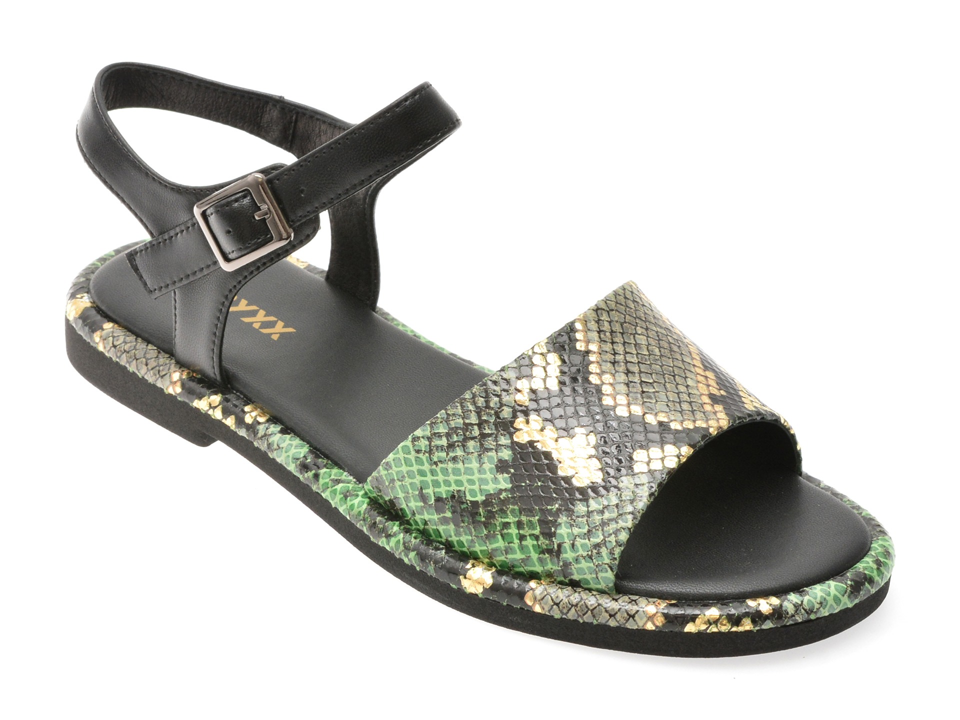 Sandale GRYXX verzi, 4H524, din piele naturala 1 Sandale GRYXX verzi