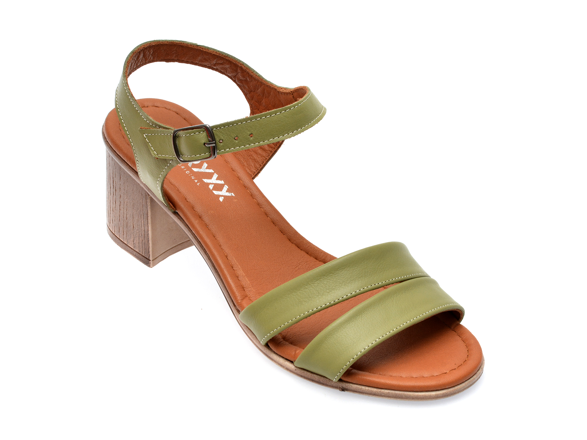 Sandale GRYXX verzi, 6014, din piele naturala 1 Sandale GRYXX verzi