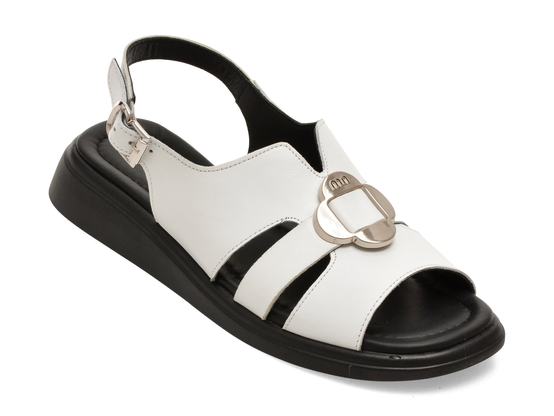 Sandale IMAGE albe, 2206273, din piele naturala 1 Sandale IMAGE albe