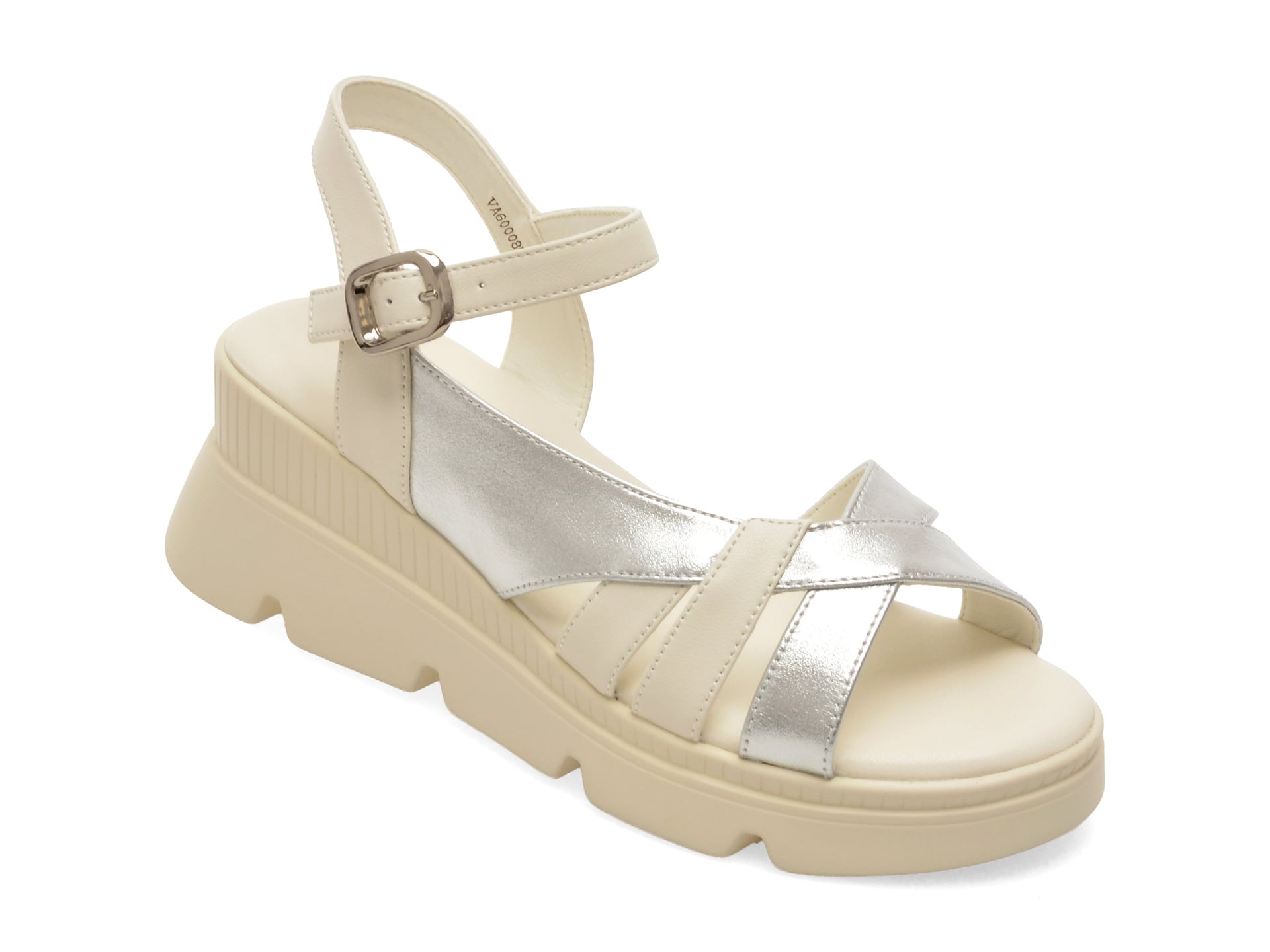 Sandale KARISMA albe, VA60008, din piele naturala 1 Sandale KARISMA albe