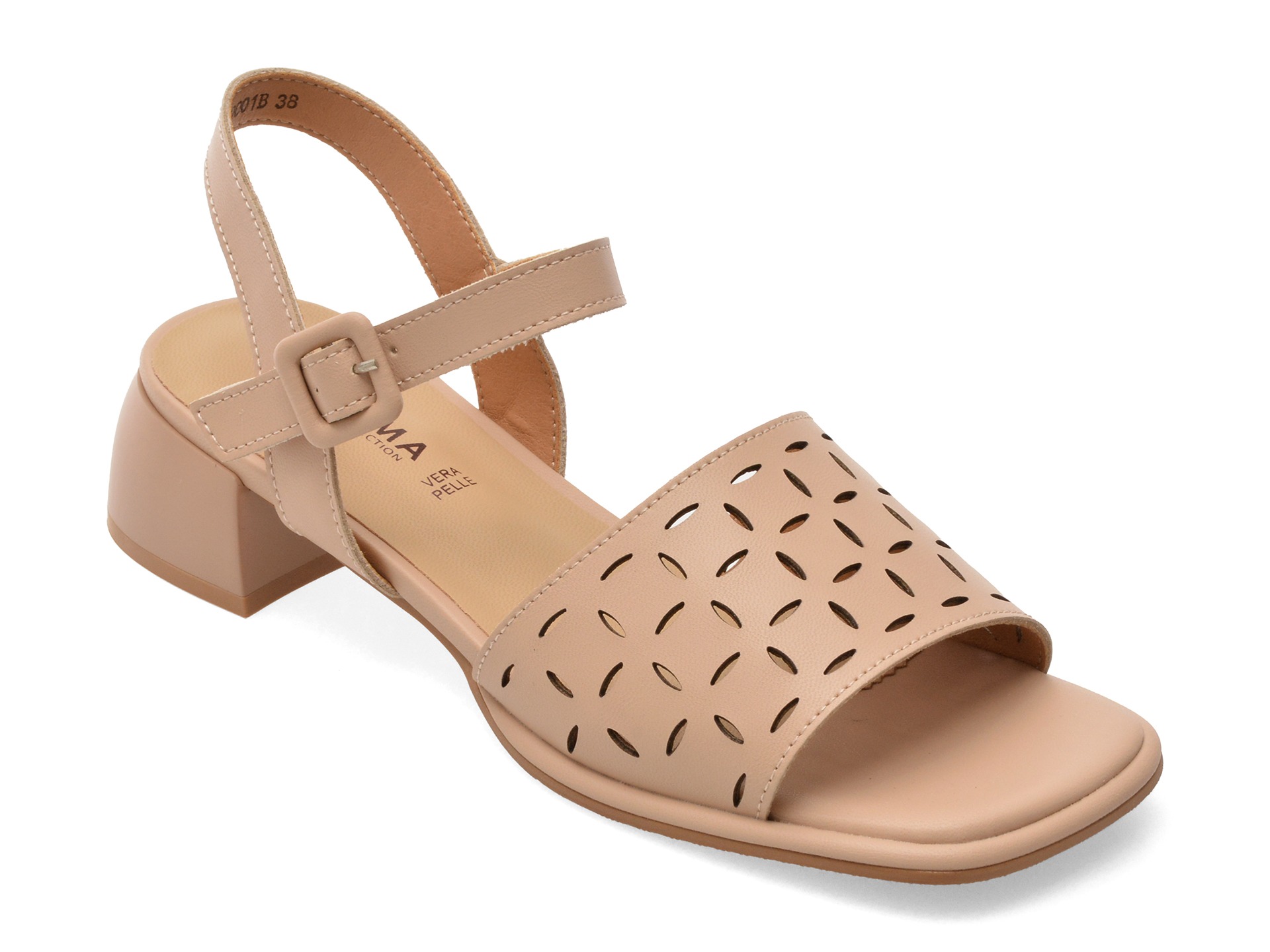 Sandale KARISMA bej, WC60001, din piele naturala 1 Sandale KARISMA bej