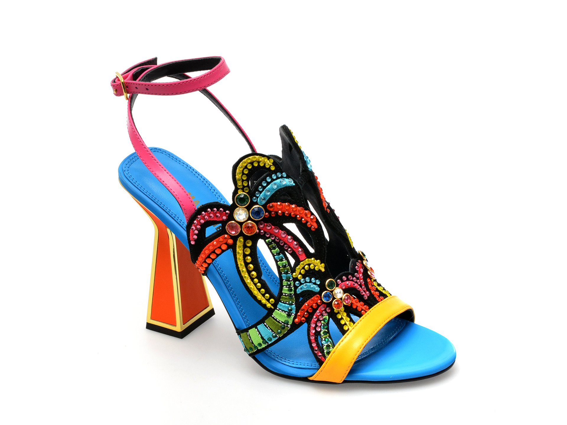 Sandale KAT MACONIE FOR EPICA multicolor, KIAWA, din piele naturala 1 Sandale KAT MACONIE FOR EPICA multicolor